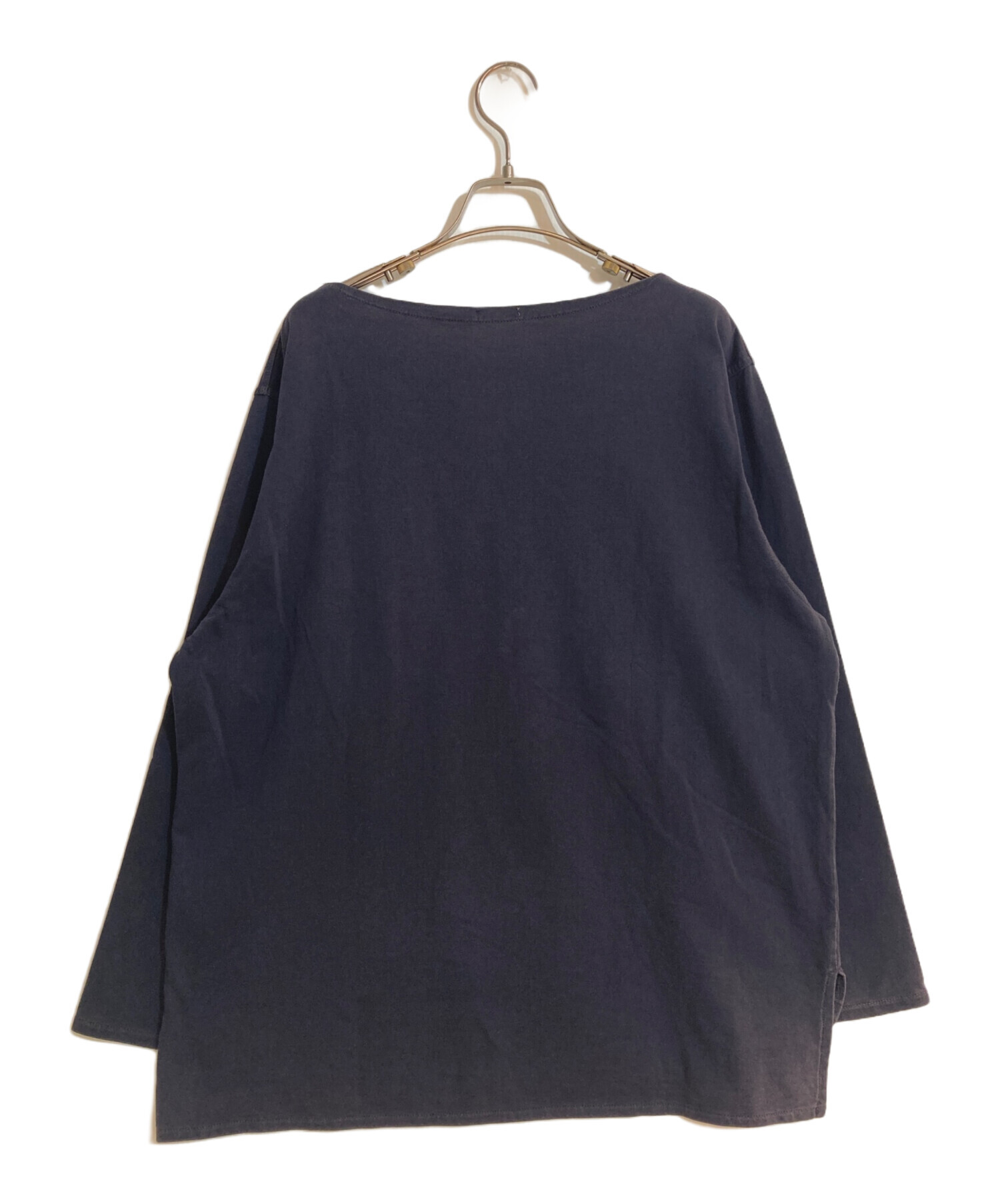 中古・古着通販】COMOLI (コモリ) ボートネックシャツ ネイビー サイズ 