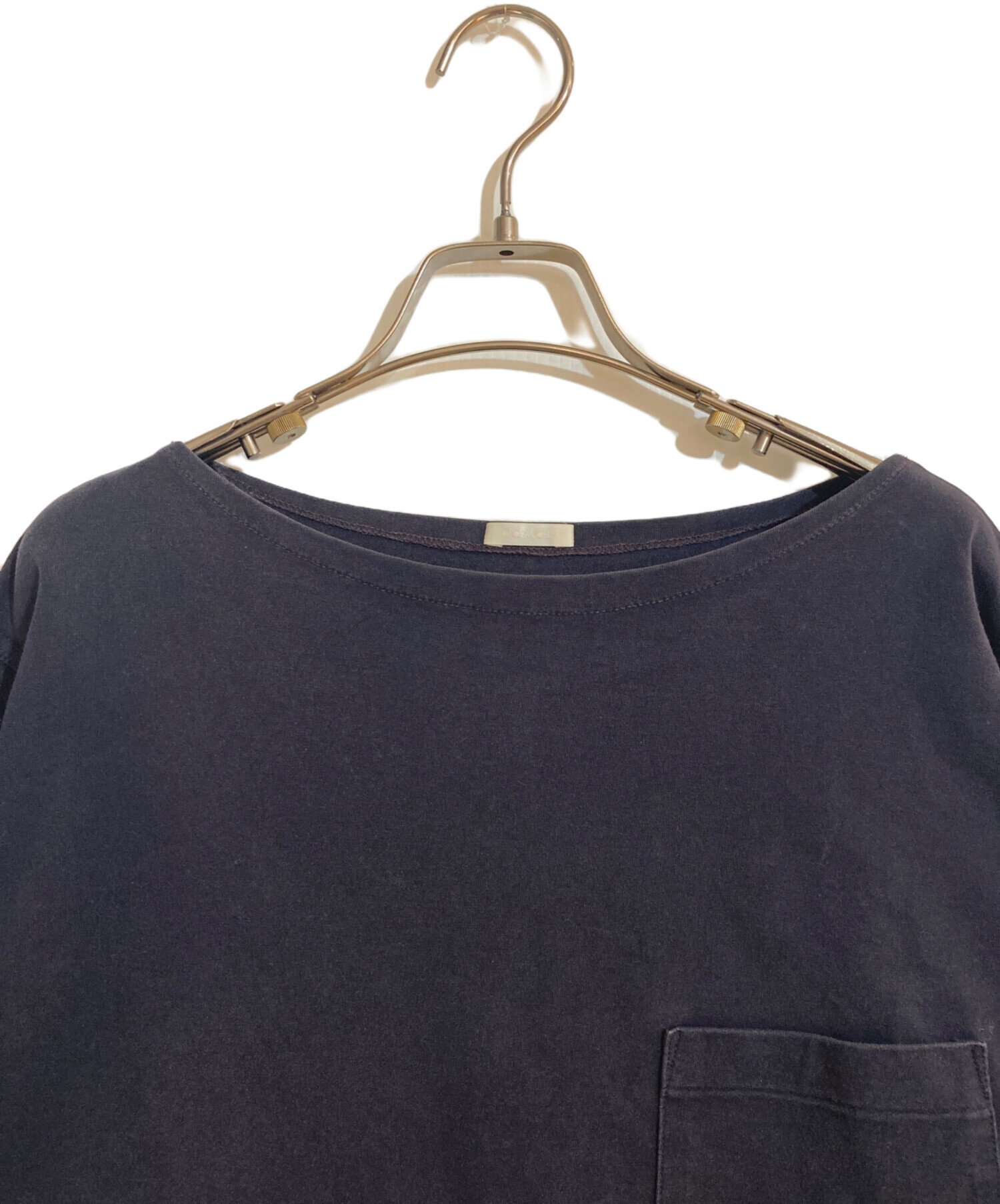 中古・古着通販】COMOLI (コモリ) ボートネックシャツ ネイビー サイズ 