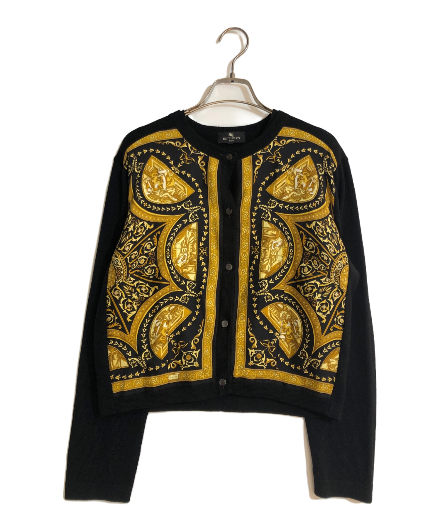 中古・古着通販】ETRO (エトロ) スカーフ切替アンサンブルニット