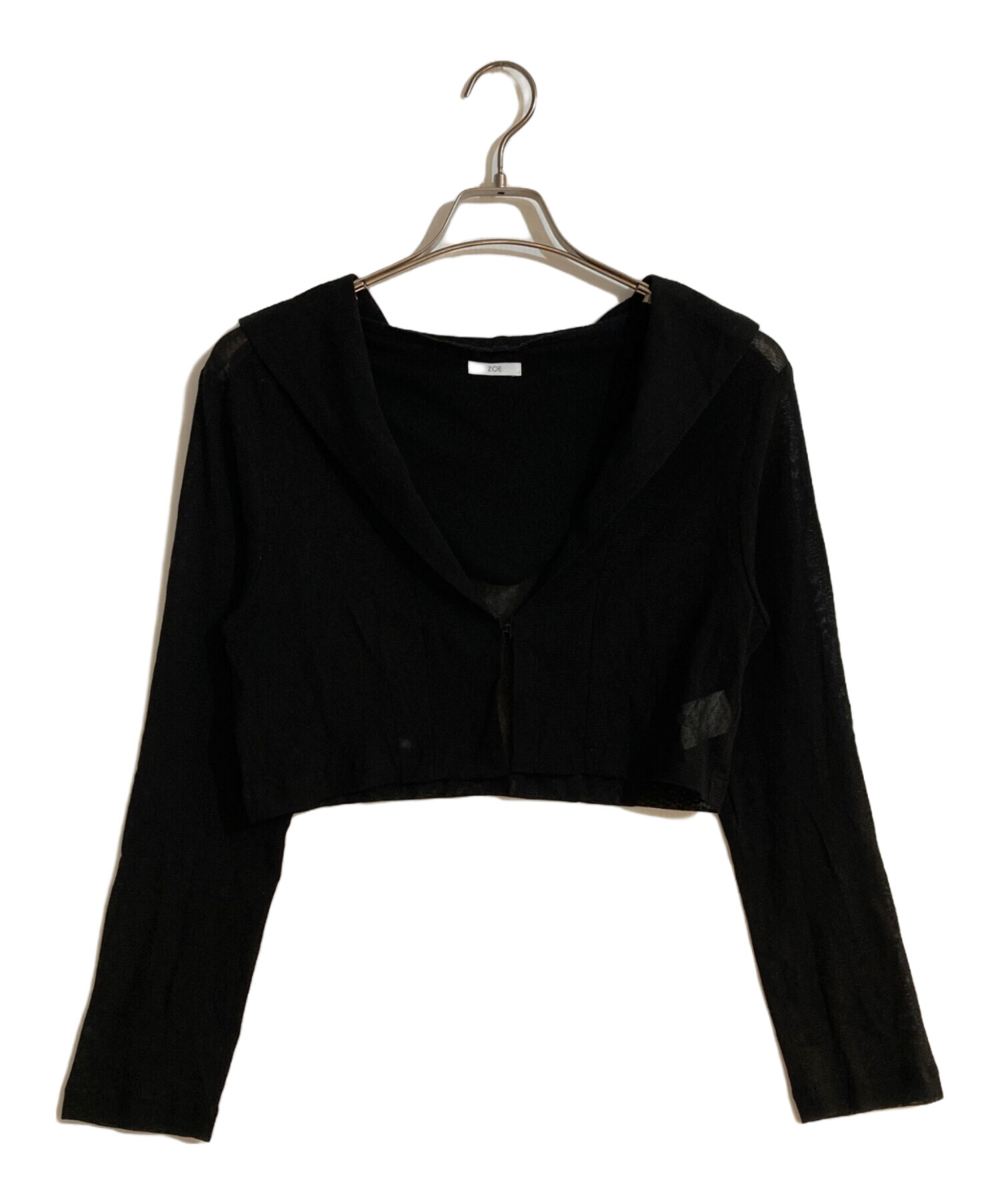 【送料込み】【美品】zoe sunshade hoodie black 中古・古着通販】ZOE (ゾーイ) sunshade hoodie/サンシェードフーディ