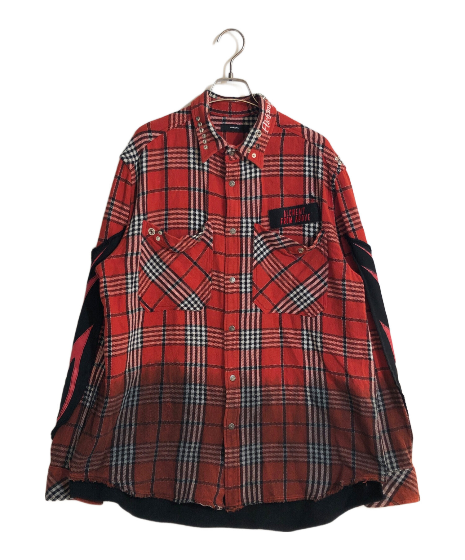 中古・古着通販】DIESEL (ディーゼル) ダメージ加工チェック