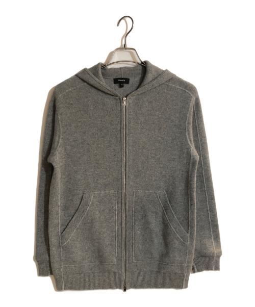 中古・古着通販】theory (セオリー) ニットパーカー グレー サイズ:XS