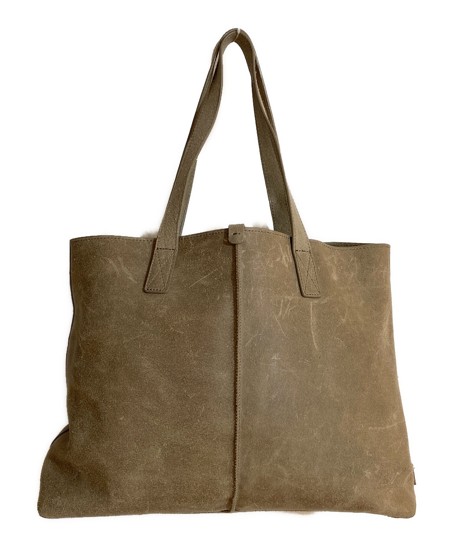中古・古着通販】UGG (アグ) レザートートバッグ ベージュ｜ブランド 