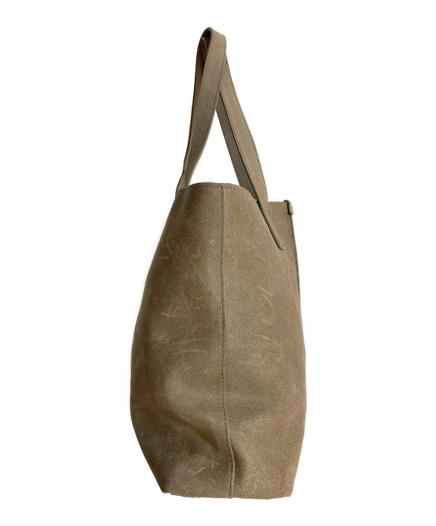 中古・古着通販】UGG (アグ) レザートートバッグ ベージュ｜ブランド 