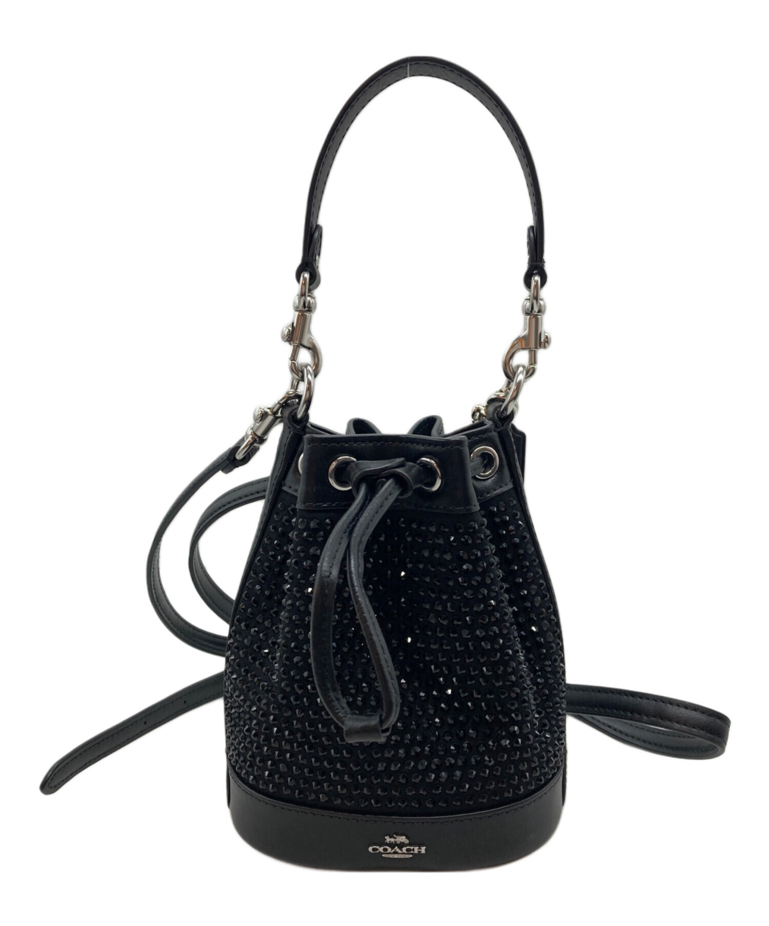 中古・古着通販】COACH (コーチ) ミニバケットバッグ ブラック 