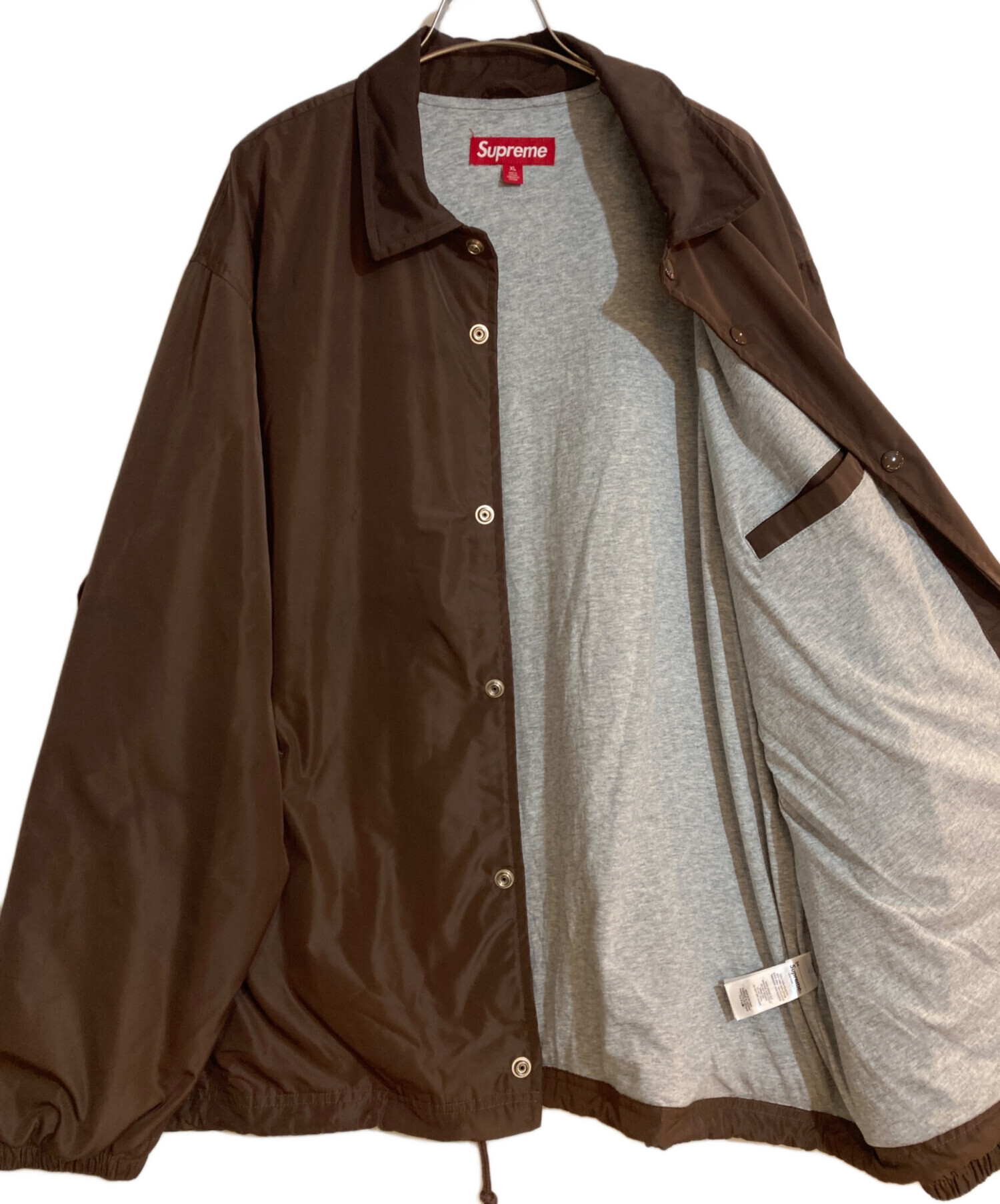 新品 Supreme Crest Coaches Jacket ブラウン 【公式通販】
