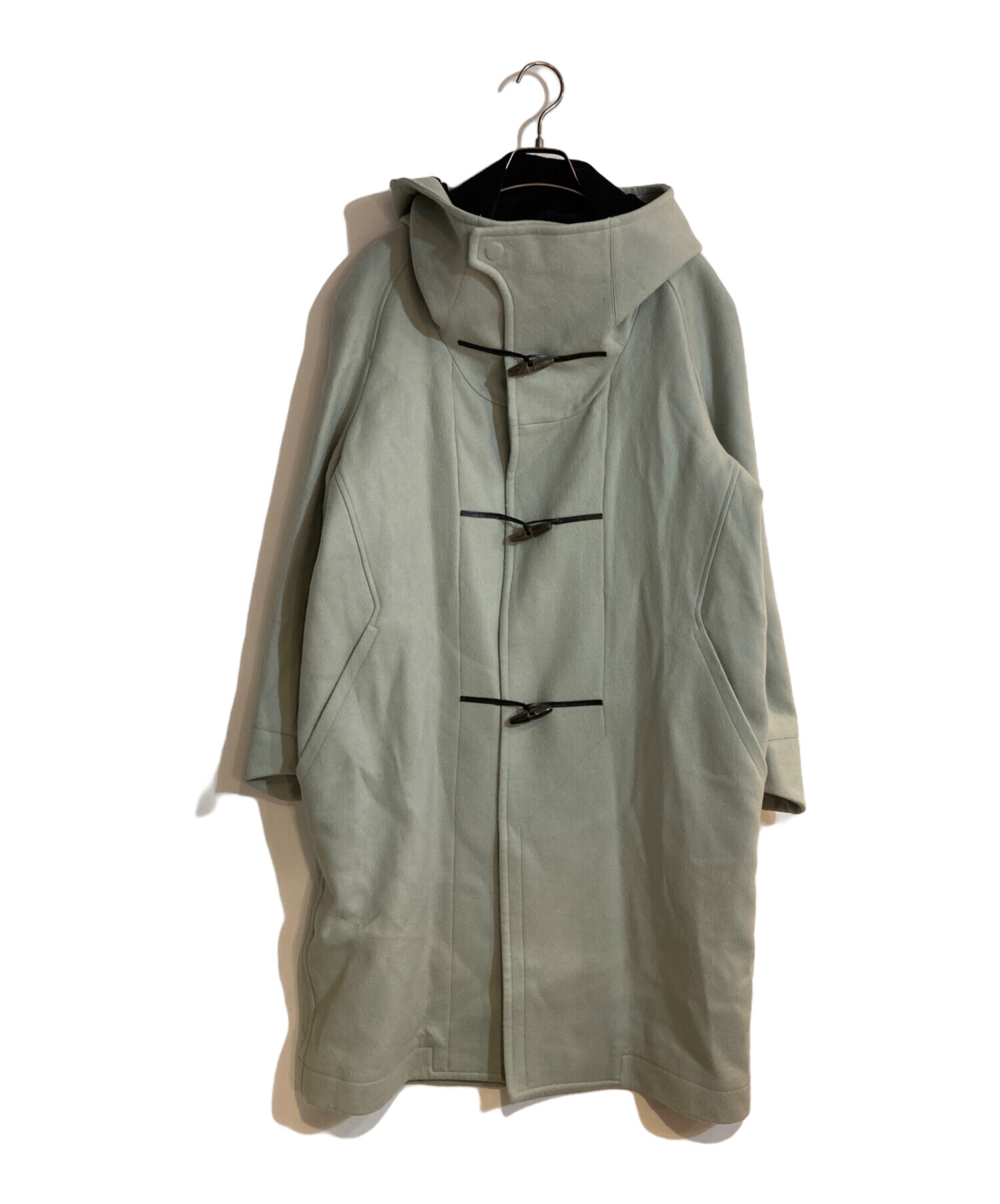 HATRA ハトラ タグあり ダッフルコート ロングコート 中古・古着通販】hatra (ハトラ) ダッフルコート 黄緑 サイズ:2