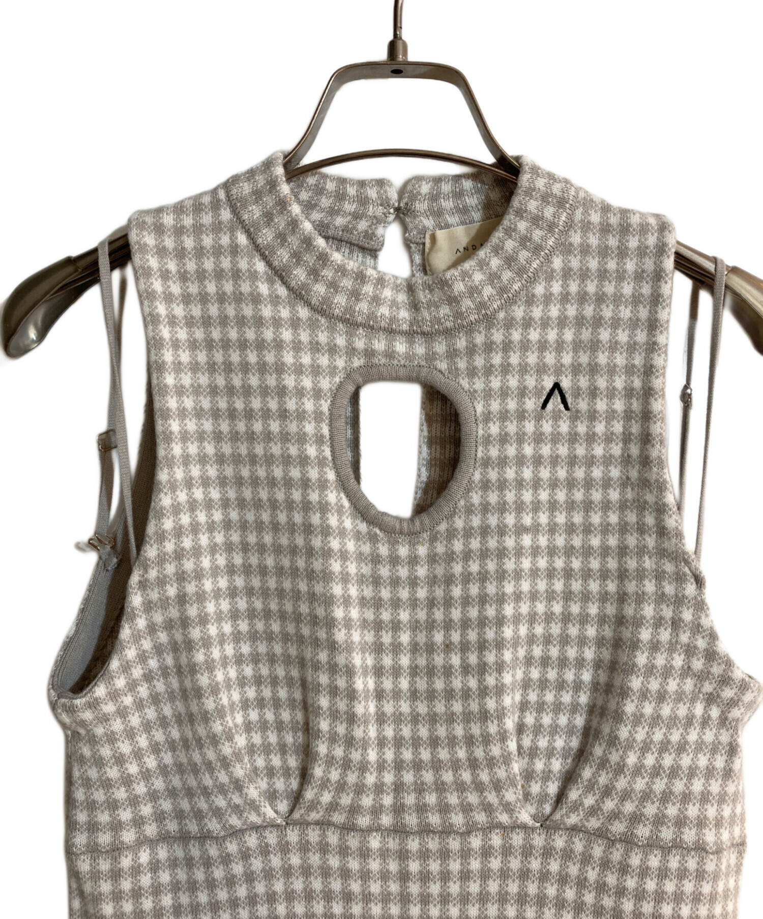 中古・古着通販】andmary (アンドマリー) daisy knit dress グレー 