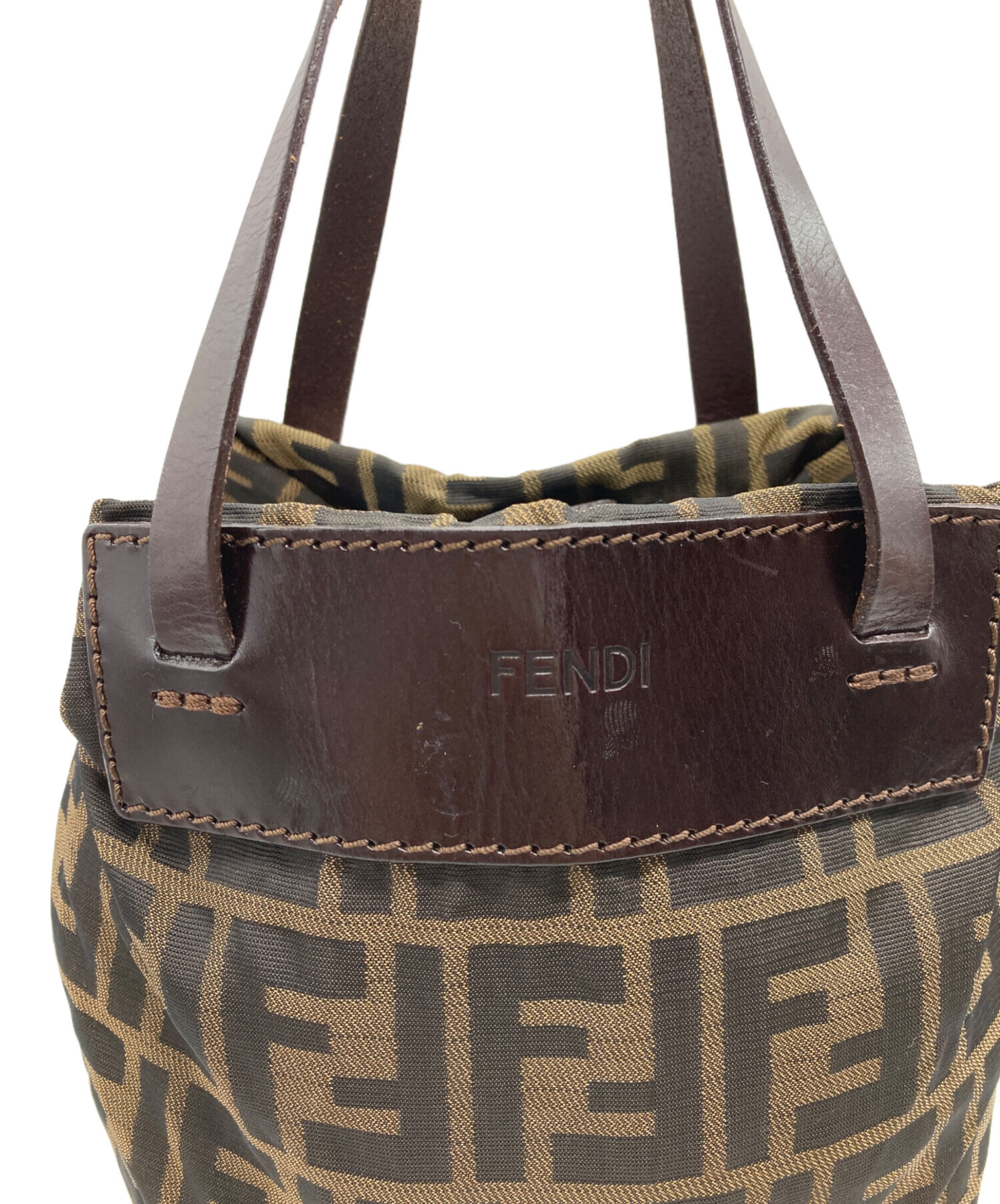 中古・古着通販】FENDI (フェンディ) ズッカ柄折りたたみトートバッグ 