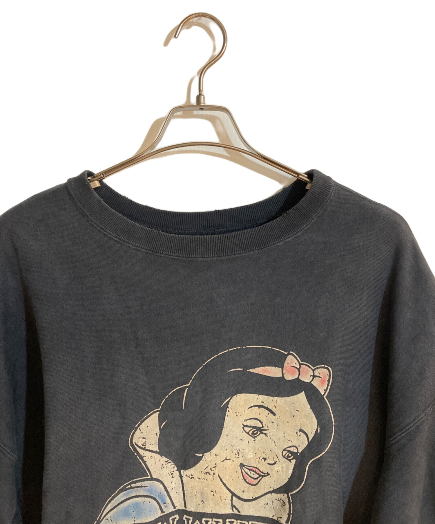 中古・古着通販】BOWWOW (バウワウ) SNOW WHITE SWEAT SHIRTS ブラック