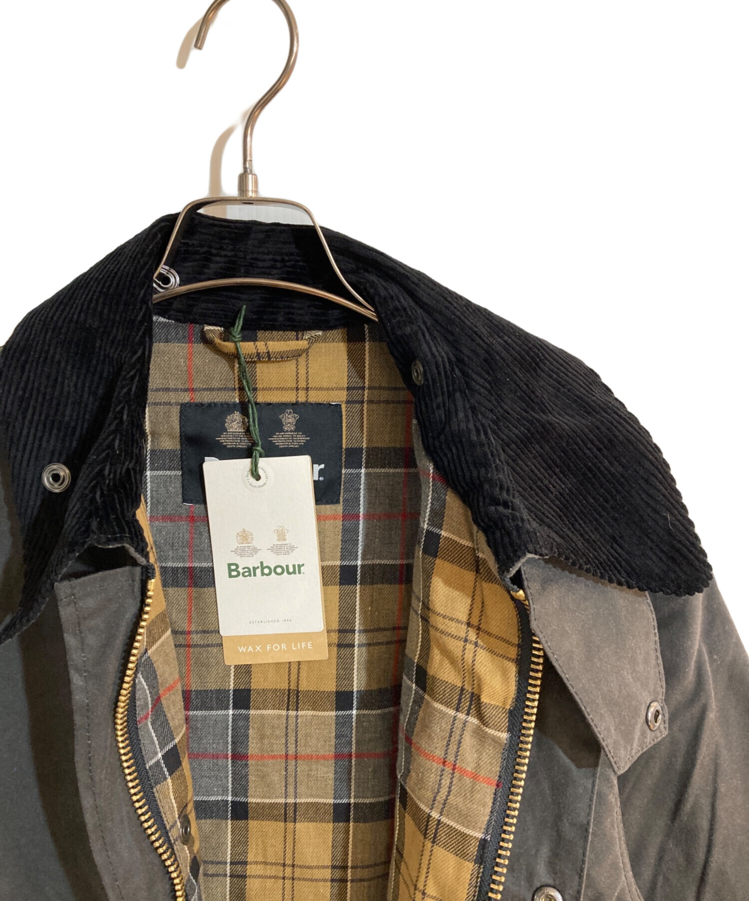 中古・古着通販】Barbour (バブアー) Barbour OS Border Wax グレー 