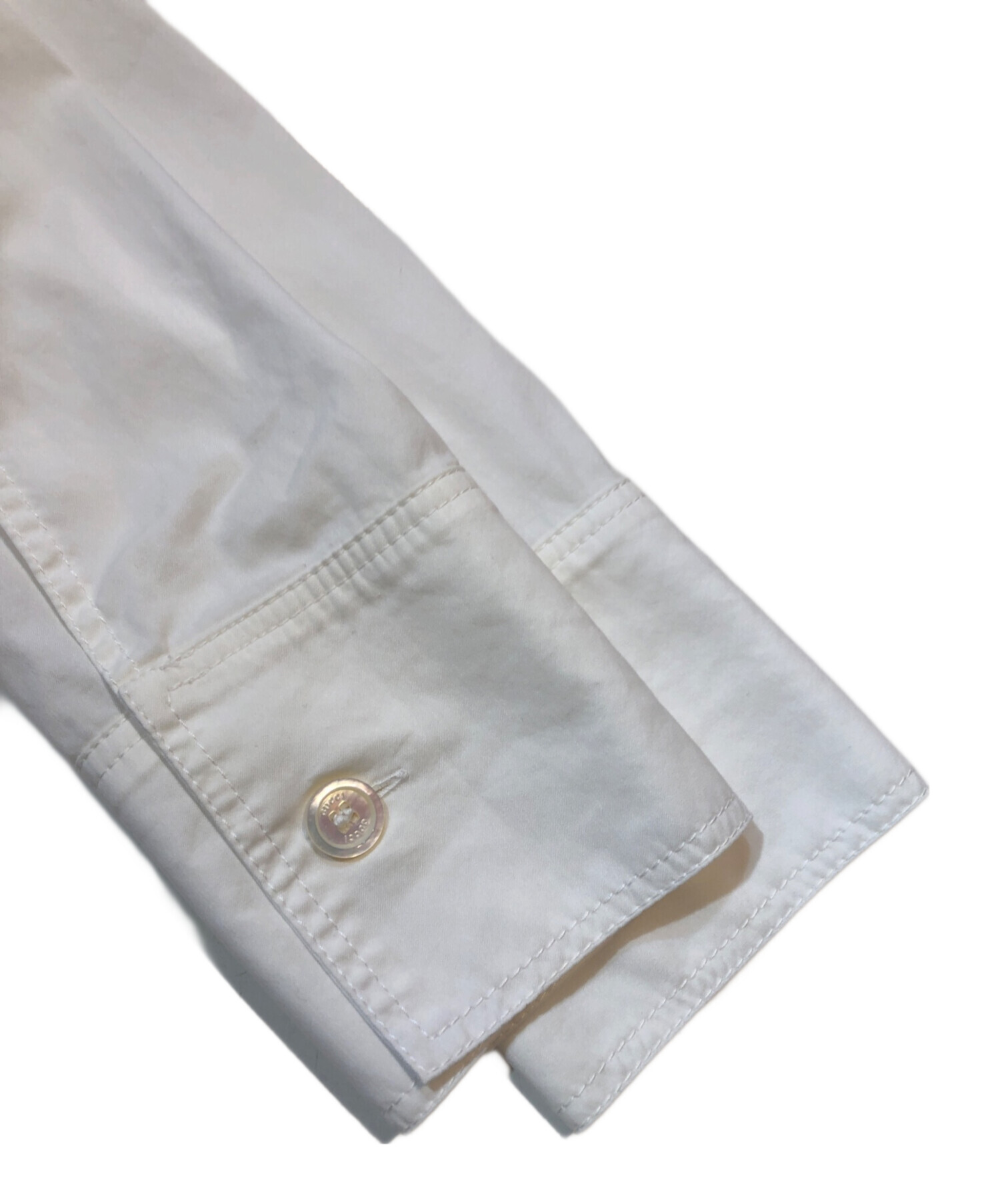 中古・古着通販】GUCCI (グッチ) コットンシャツブラウス ベージュ 