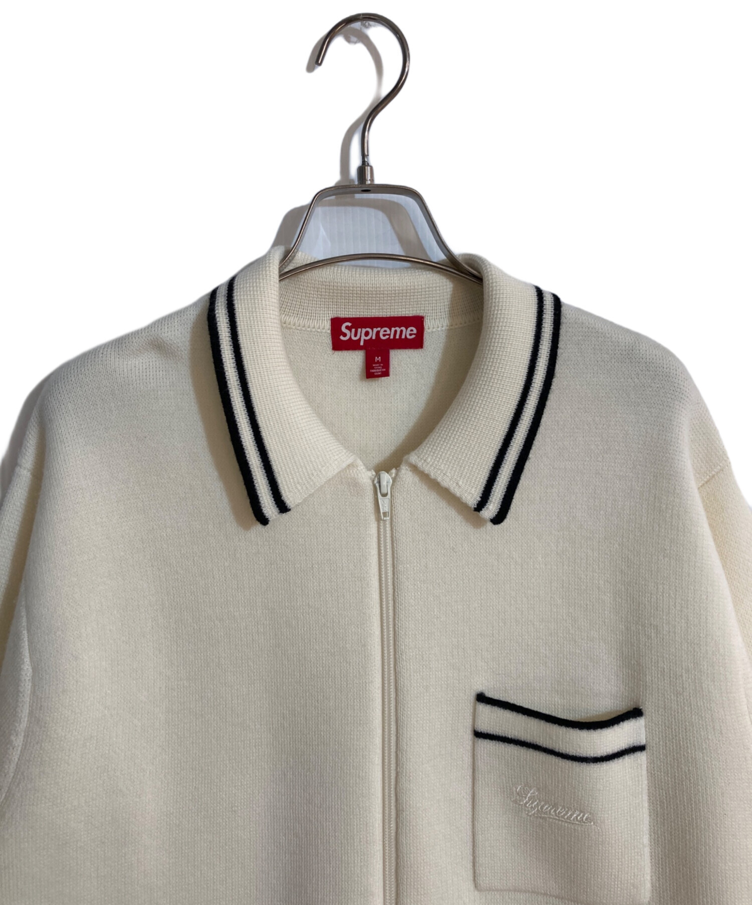 中古・古着通販】Supreme (シュプリーム) Zip Up Polo Sweater 