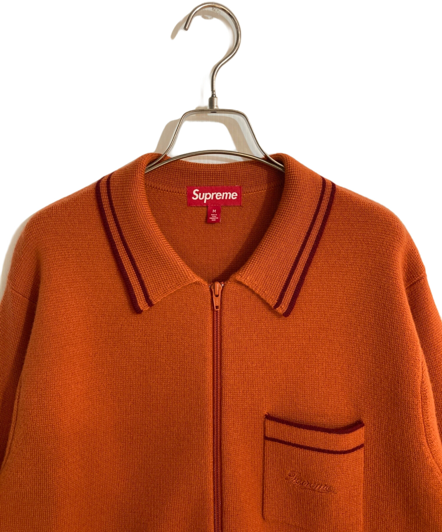 中古・古着通販】Supreme (シュプリーム) Zip Up Polo Sweater 