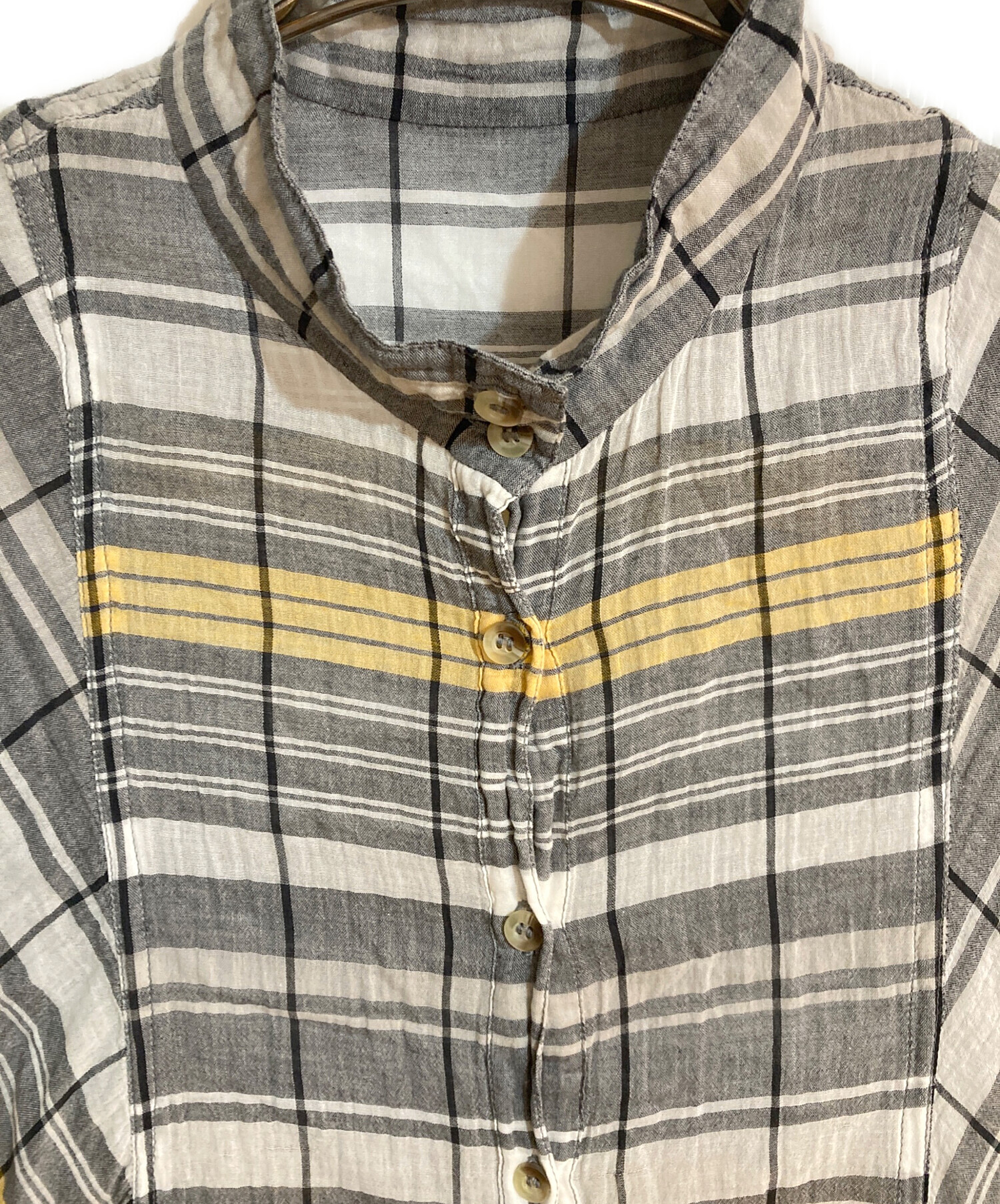 中古・古着通販】YACCO MARICARD (ヤッコマリカルド) インド綿シャツ 
