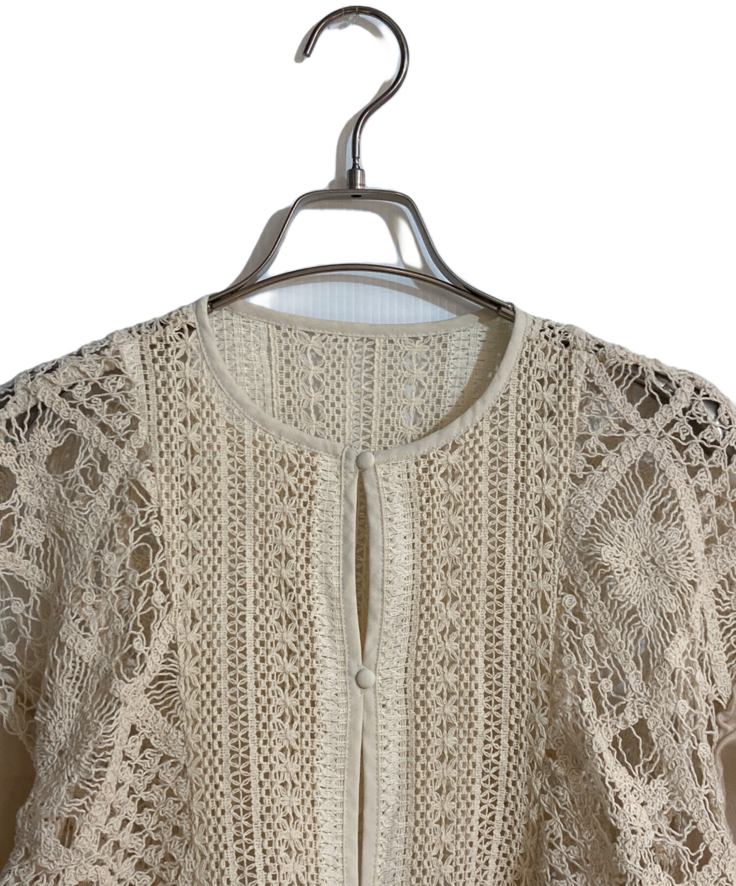 中古・古着通販】EAPHI (エフィ) cotton lace patchwork docking