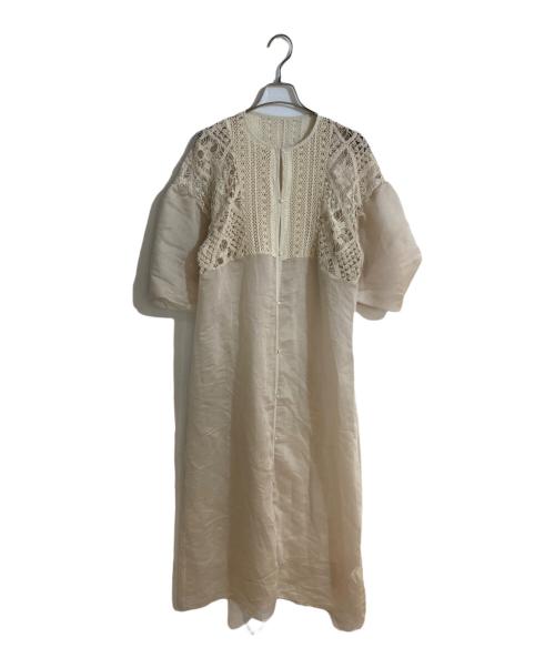 cotton lace patchwork docking one piece eaphi COTTON LACE