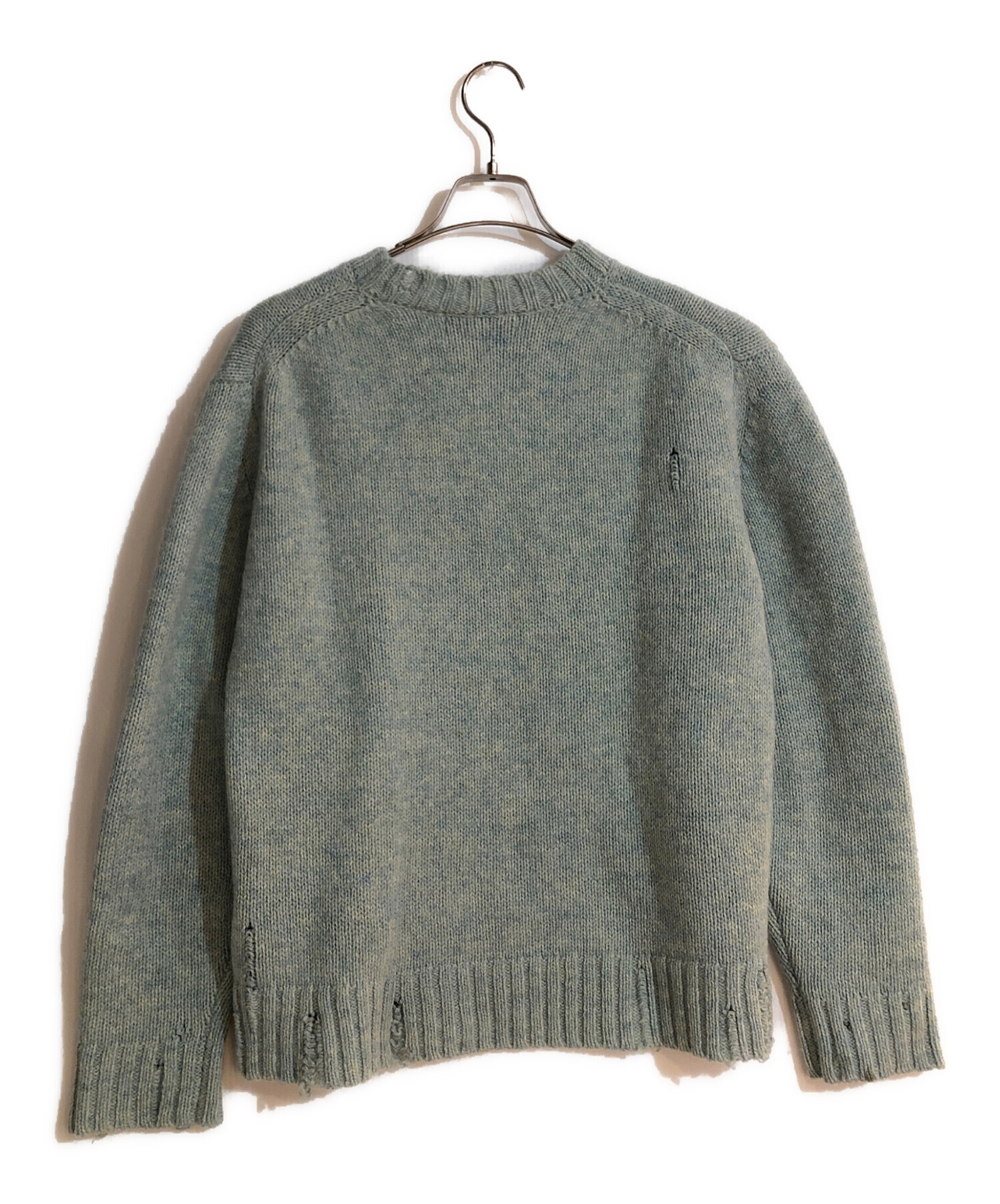 中古・古着通販】UNUSED (アンユーズド) 3g crew neck damage knit（3g