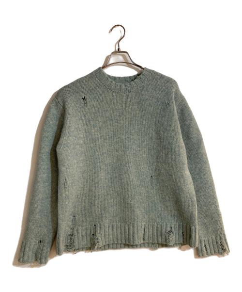 中古・古着通販】UNUSED (アンユーズド) 3g crew neck damage knit（3g