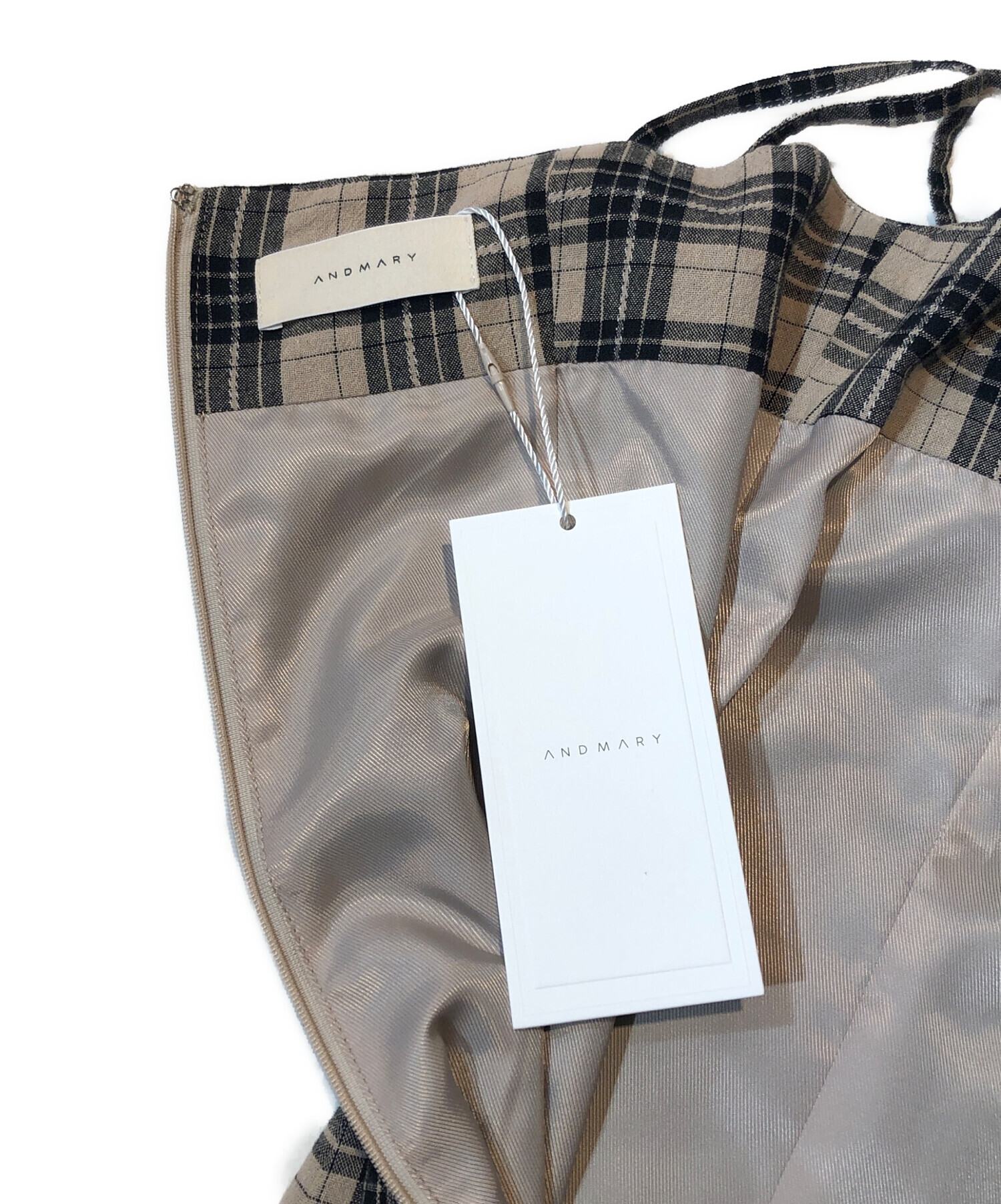 中古・古着通販】ANDMARY (アンドマリー) Cecily check long dress