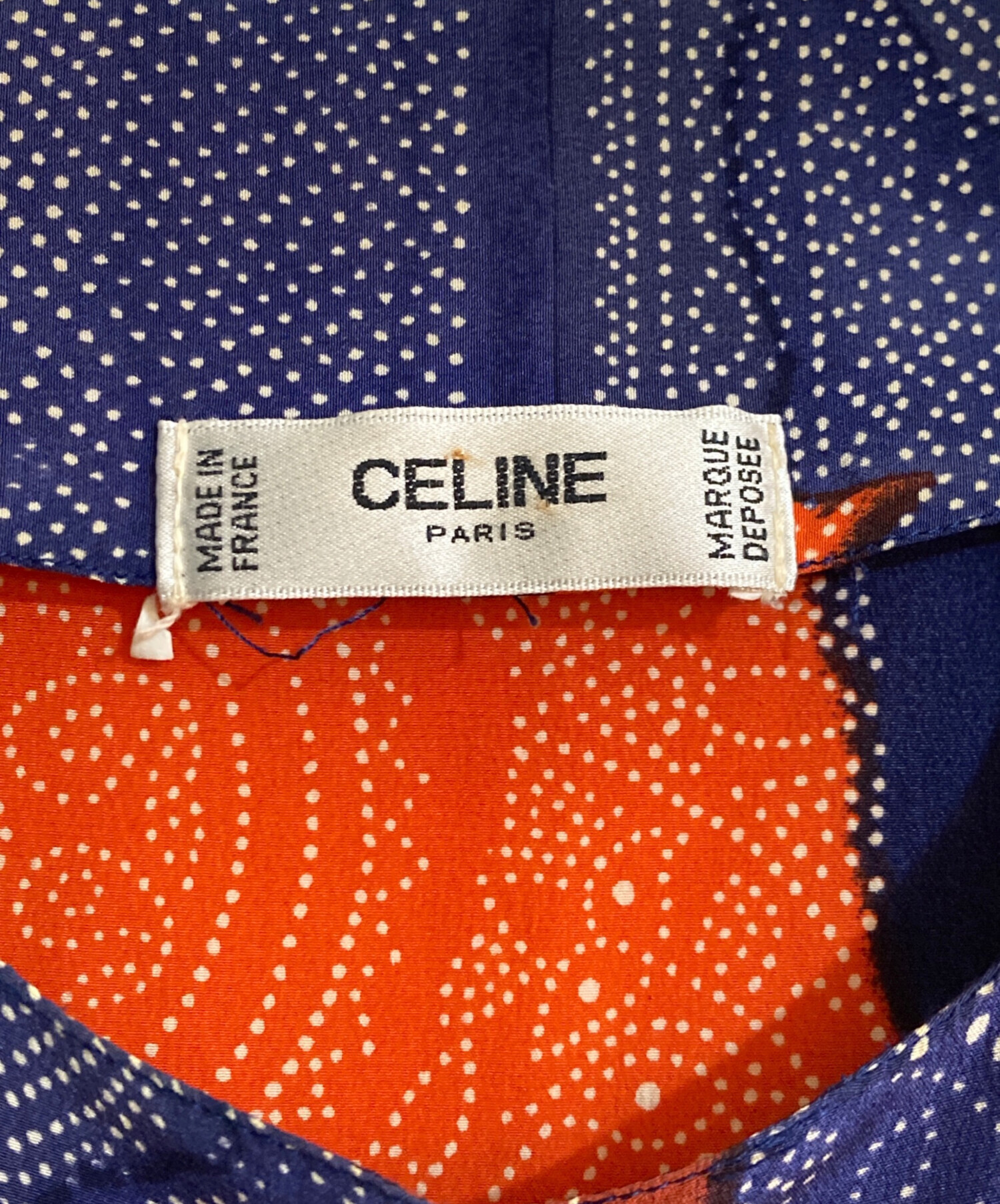 中古・古着通販】CELINE (セリーヌ) トリオンフボタンペイズリー柄半袖  