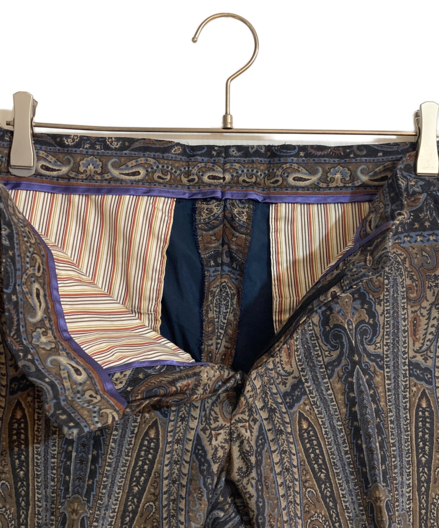 中古・古着通販】ETRO (エトロ) ペイズリーパターンセンタープレス