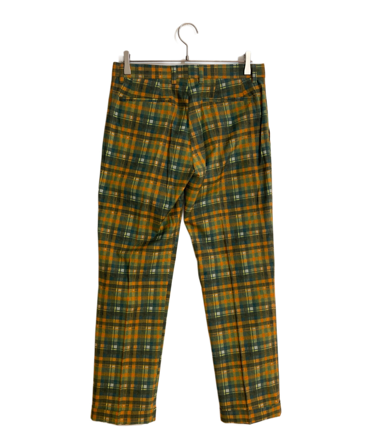 中古・古着通販】ETRO (エトロ) シャドーペイズリーチェックパンツ