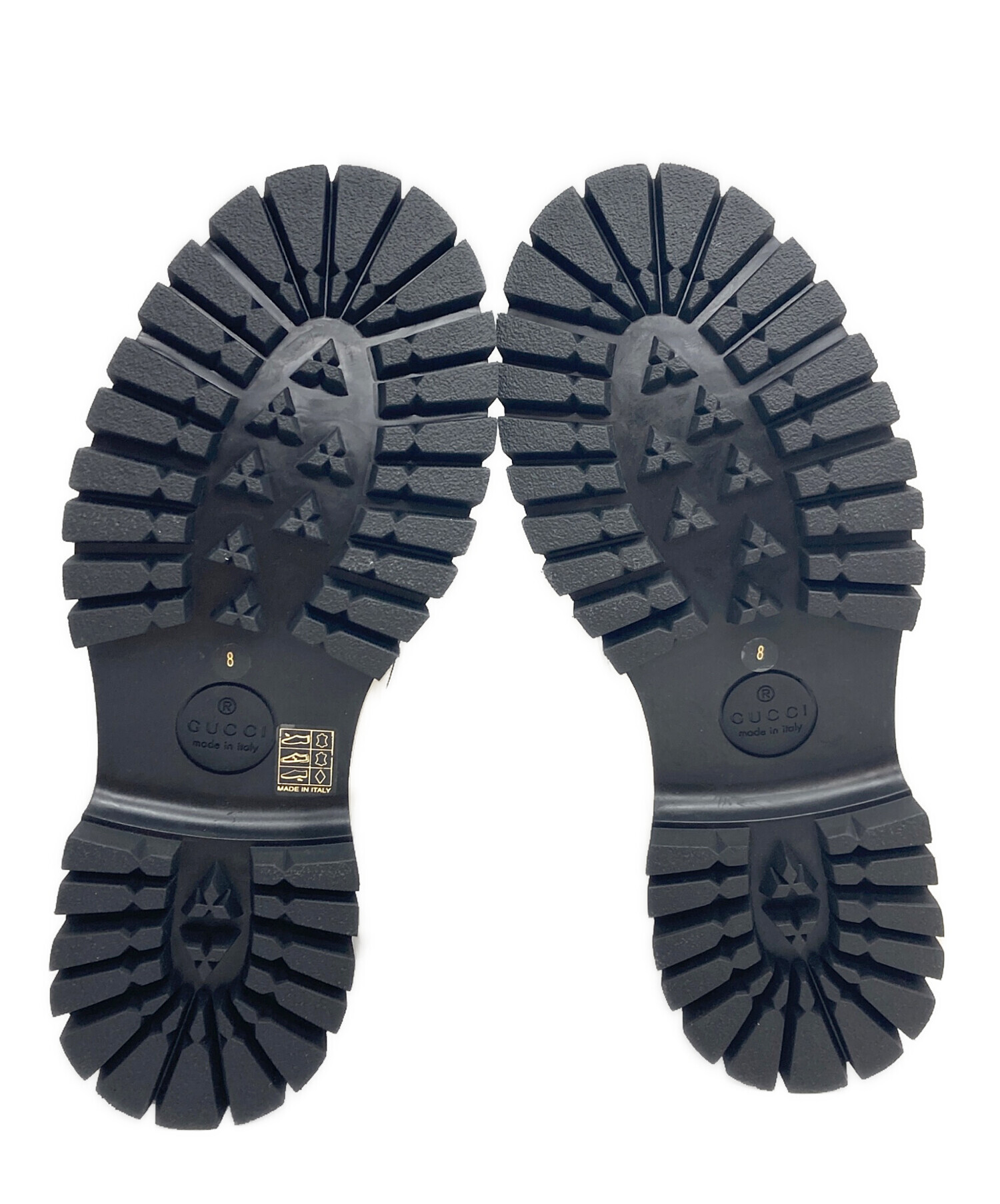中古・古着通販】GUCCI (グッチ) ラグソールホースビットローファー