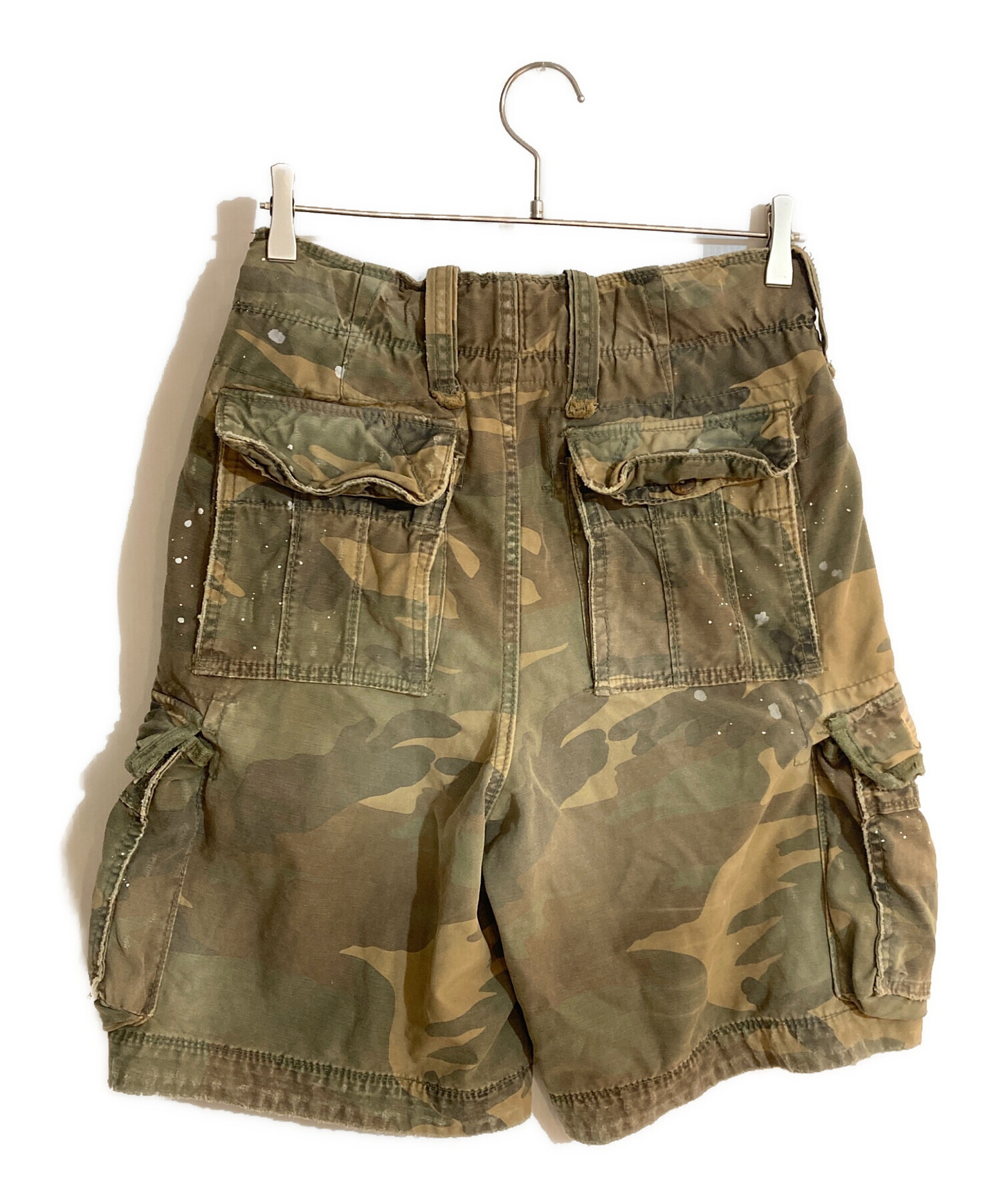 ★ RUEHL No.925 ミリタリー カーゴ ハーフパンツ ベルト付 30 中古・古着通販】RUEHL No.925 (ルール No.925) カモ柄ハーフカーゴ