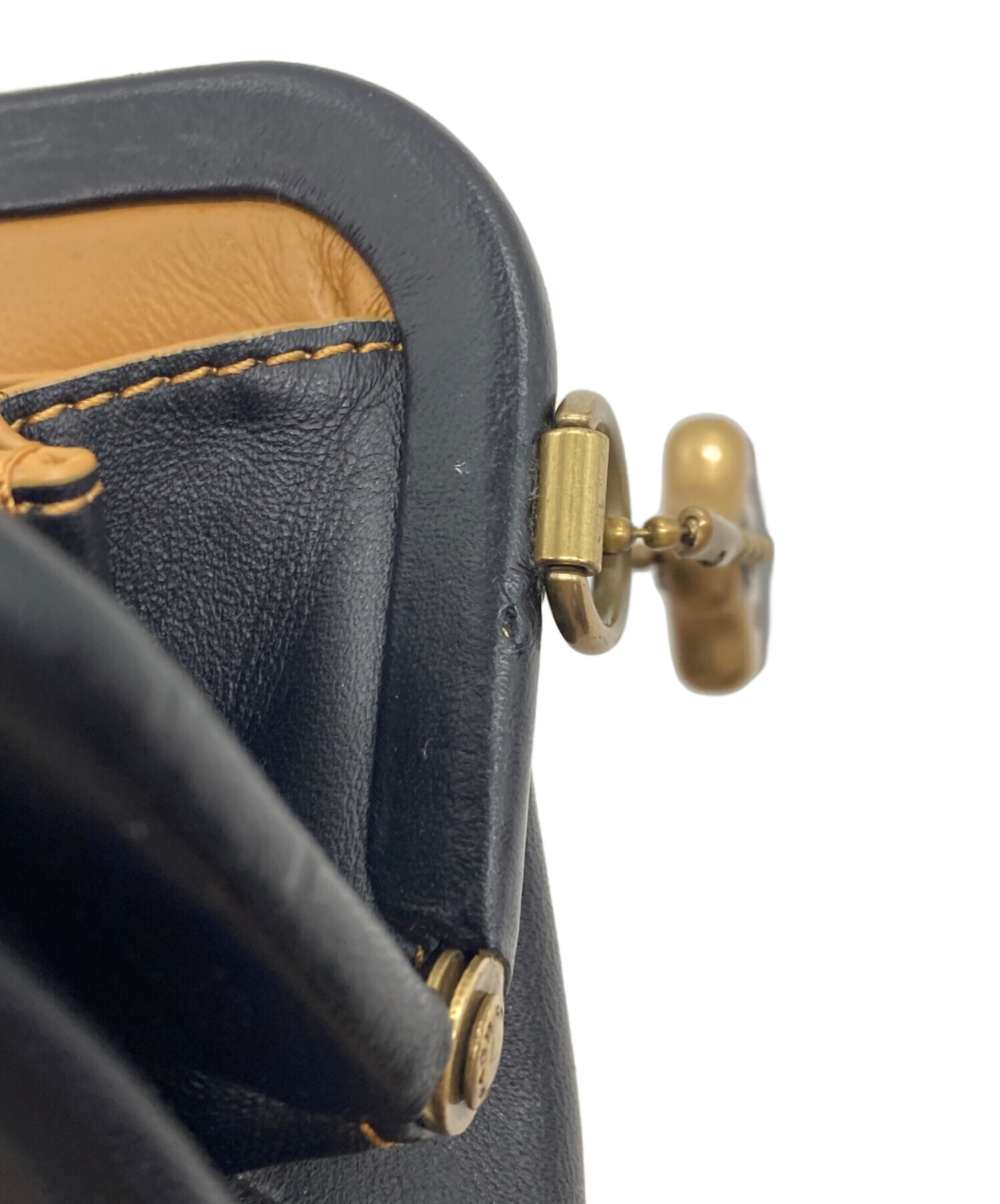 中古・古着通販】COACH (コーチ) がま口コインケース ブラック