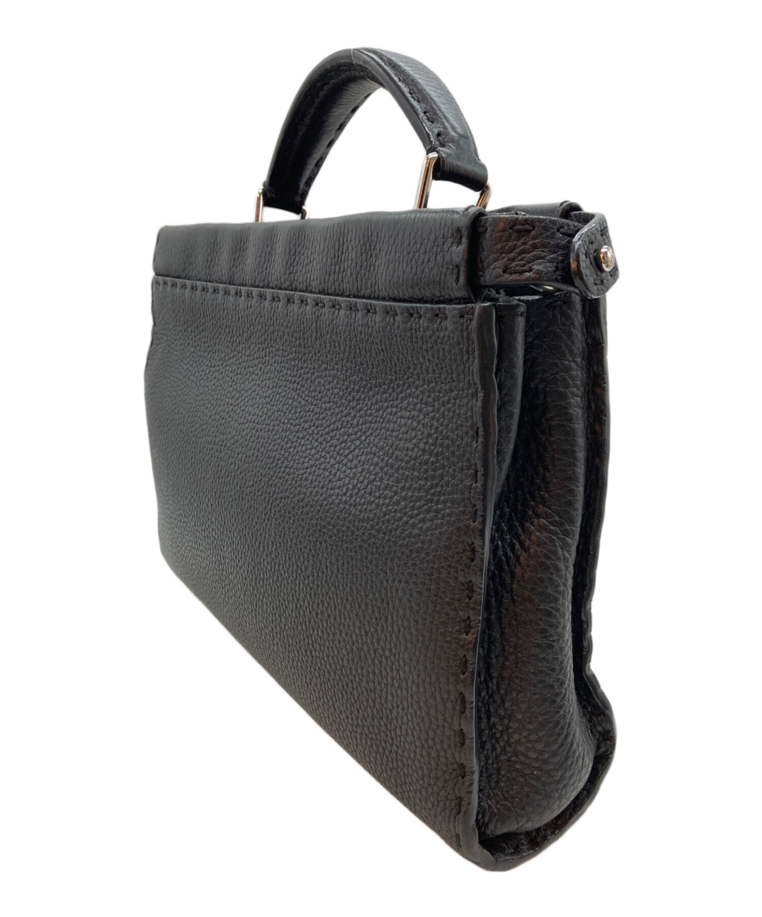 Fendi ブラックファーバッグ　F柄　希少　値下げ交渉有 FENDI フェンディラビットファーバッグ 黒の通販 by ayamaki shop｜ラクマ