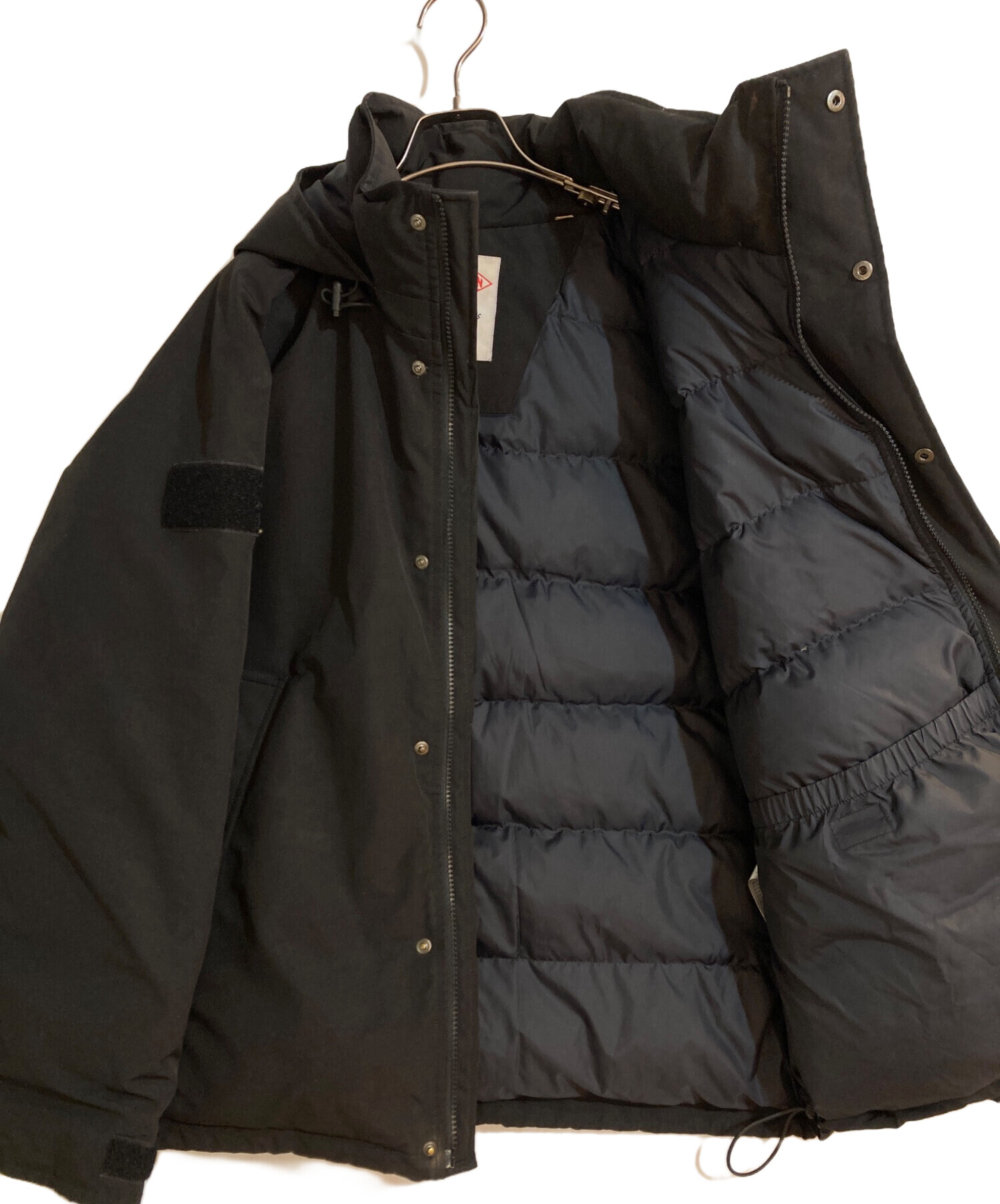 中古・古着通販】DANTON (ダントン) ARMY HOODED DOWN JACKET ブラック 