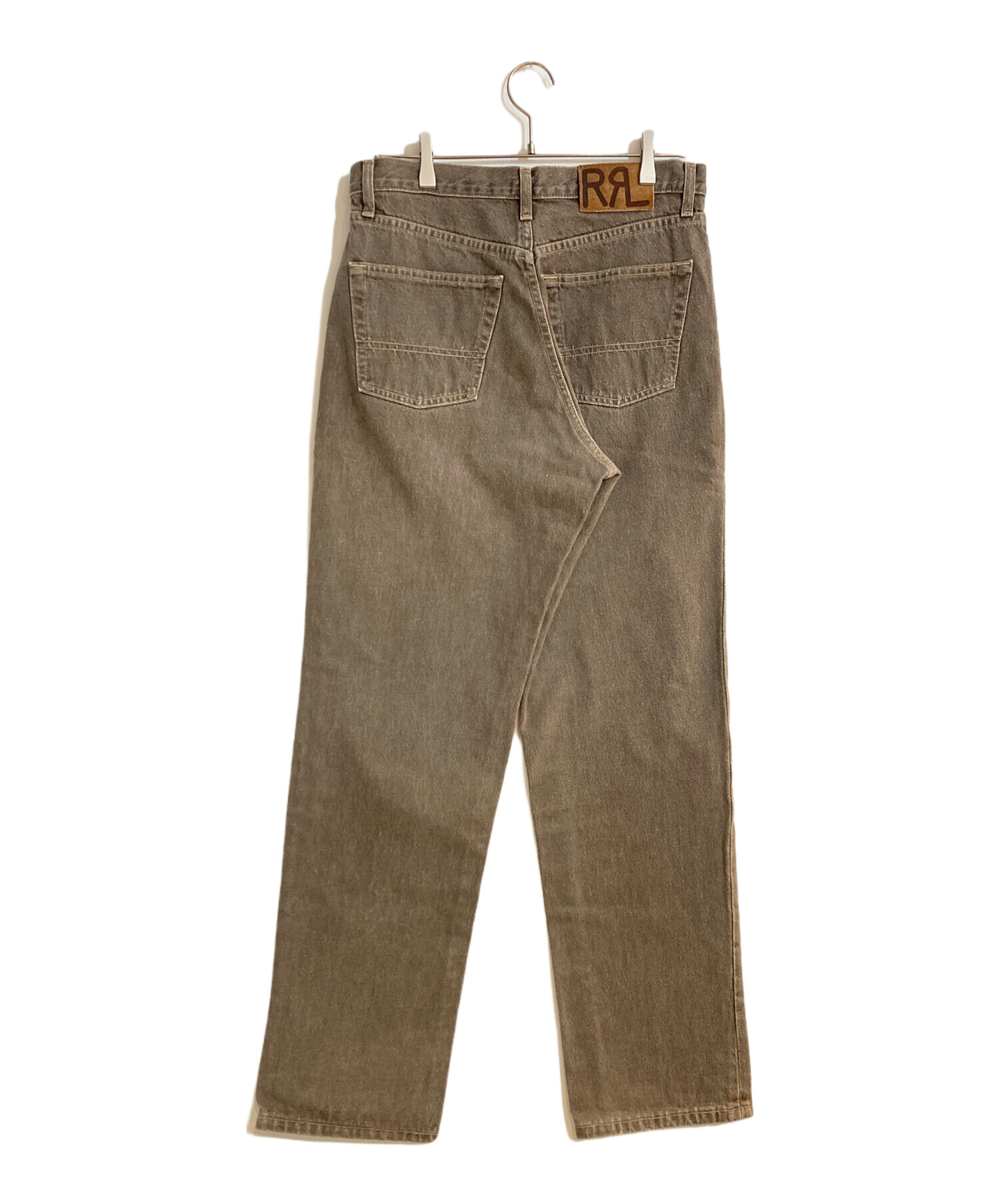 中古・古着通販】RRL (ダブルアールエル) USA製デニムパンツ ブラウン 