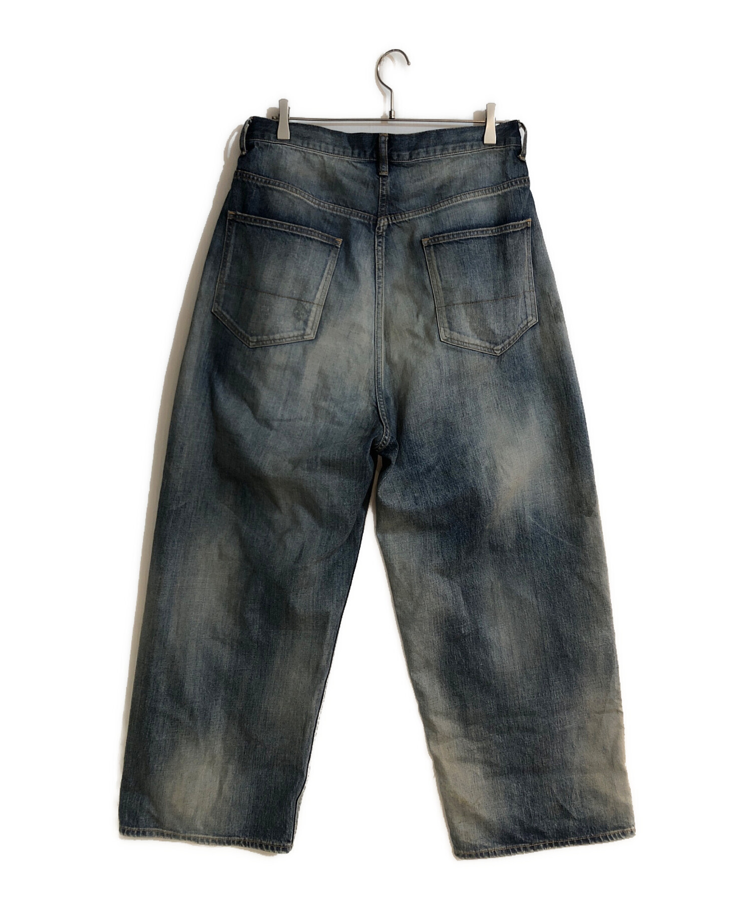 中古・古着通販】ANCELLM (アンセルム) AGING WIDE DENIM 5P PANTS 