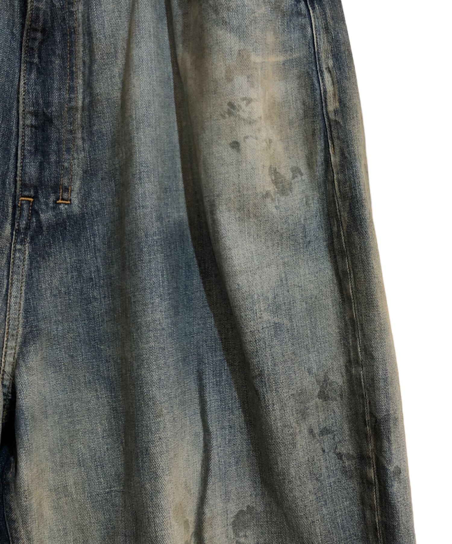 中古・古着通販】ANCELLM (アンセルム) AGING WIDE DENIM 5P PANTS