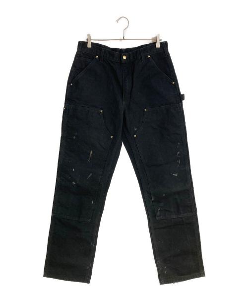 h*5様 古着　Carhartt ダブルニー ペインターパンツ ブラック 中古・古着通販】CarHartt (カーハート) ダブルニーペインターパンツ