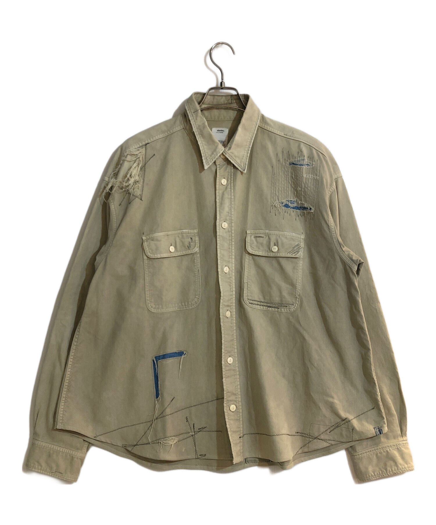 中古・古着通販】VISVIM (ビズビム) grand river L/S crash khaki