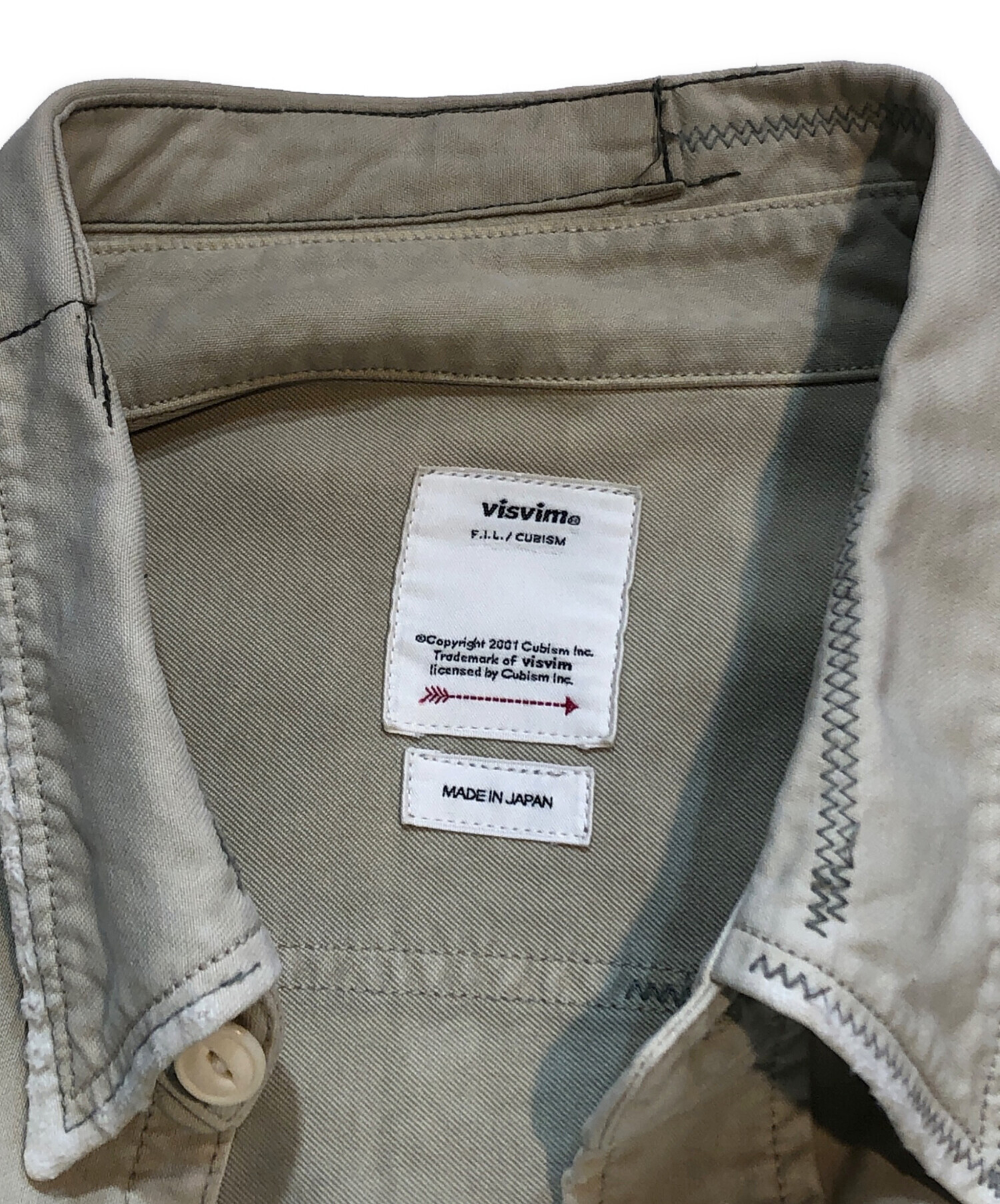 中古・古着通販】VISVIM (ビズビム) grand river L/S crash khaki