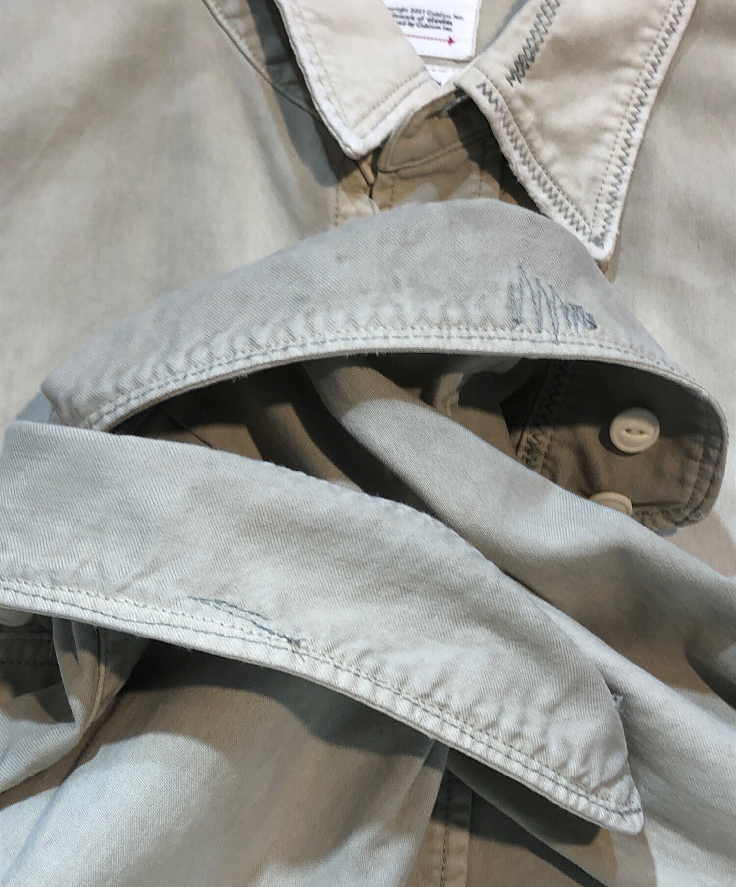 中古・古着通販】VISVIM (ビズビム) grand river L/S crash khaki