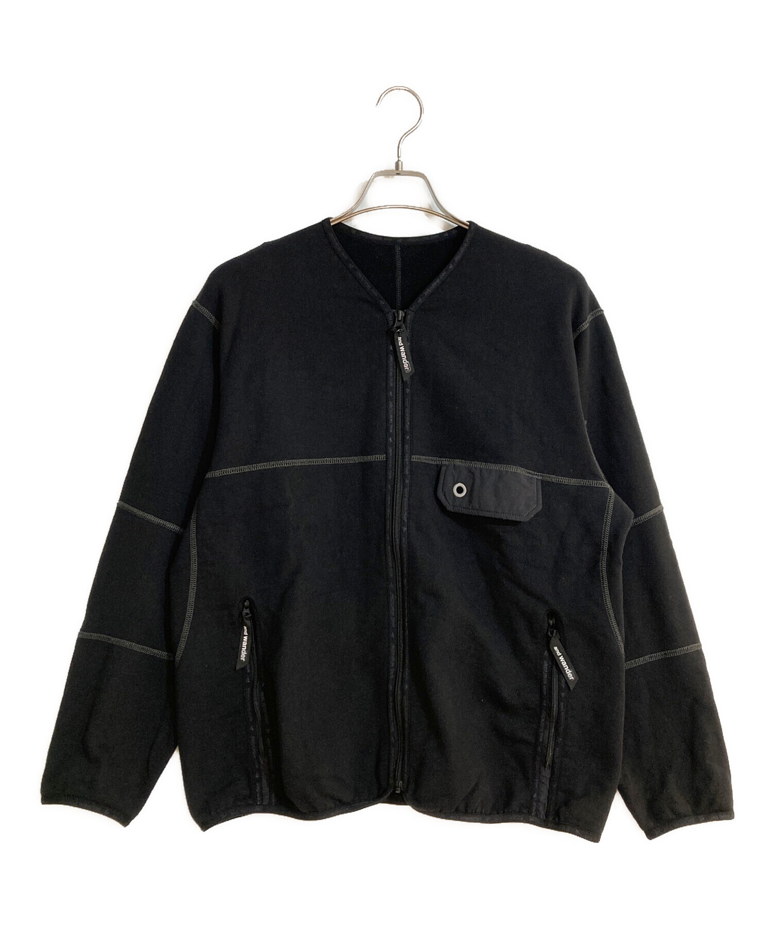 中古・古着通販】and wander (アンドワンダー) SWEAT CARDIGAN