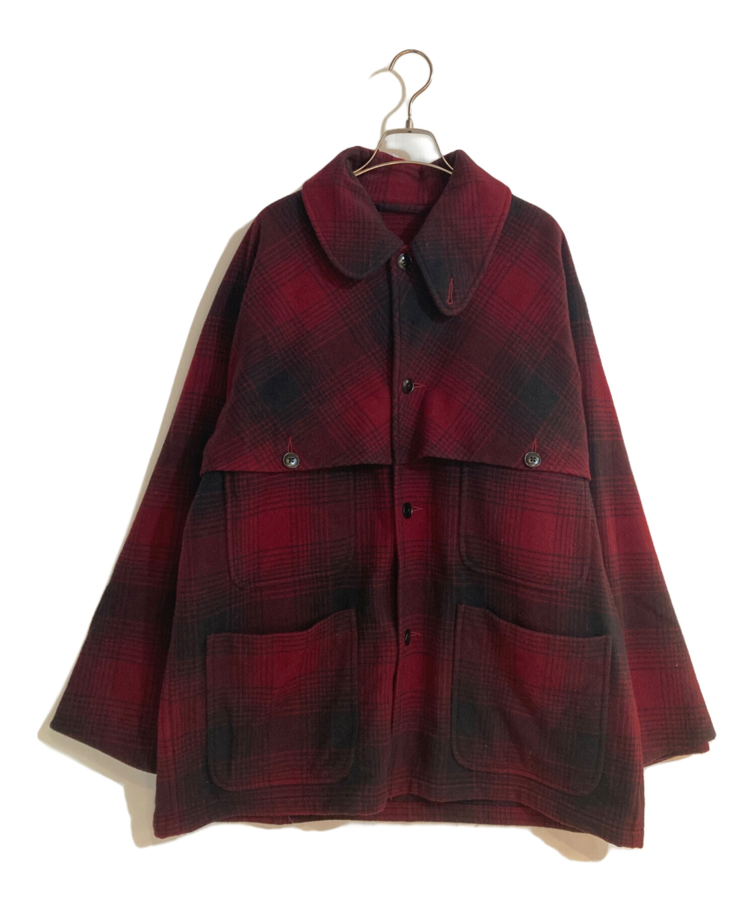 中古・古着通販】COMOLI (コモリ) ナッピングウールチェックマッキノウ 
