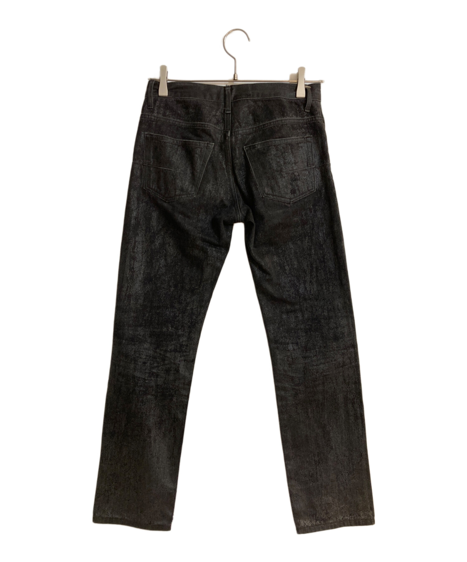ディオールオム コーティングデニム パンツ ブラック/黒サイズ27 中古・古着通販】DIOR HOMME (ディオール オム) 07AW ラスター