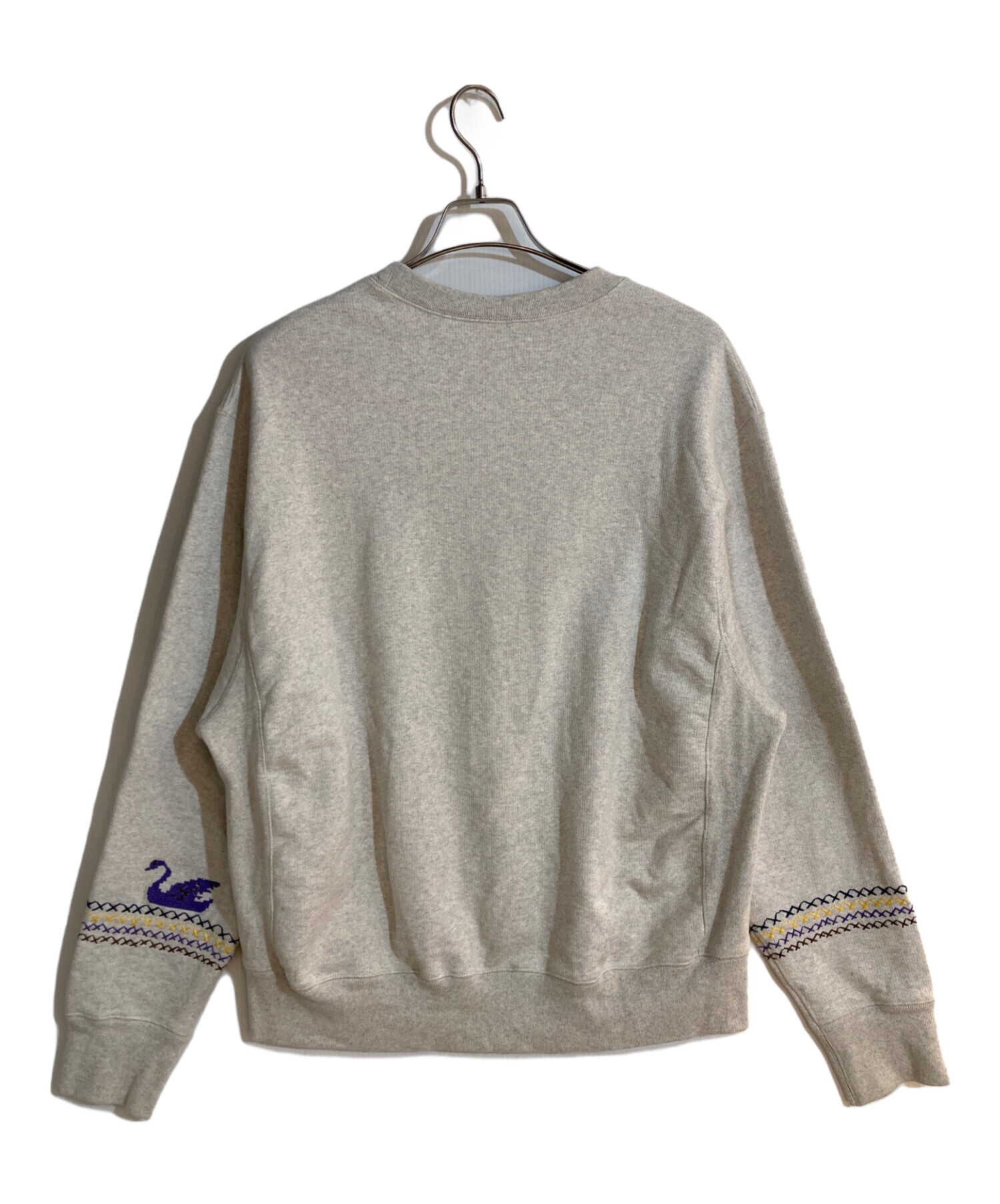 中古・古着通販】KHOKI (コッキ) Cross-stitch sweat shirt グレー 