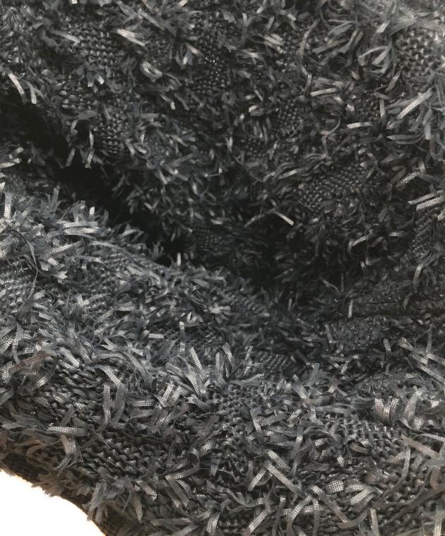 中古・古着通販】NKNIT (ンニット) fringe knit big bag ネイビー