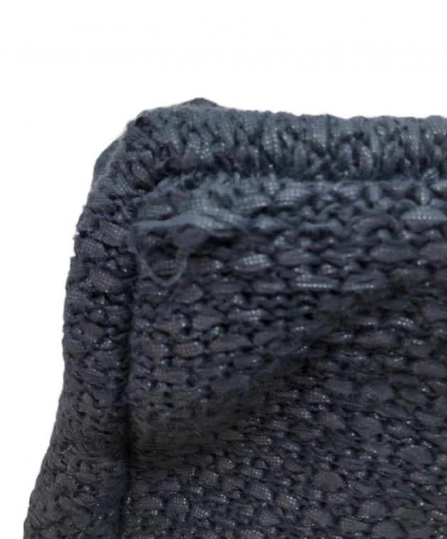 中古・古着通販】NKNIT (ンニット) fringe knit big bag ネイビー