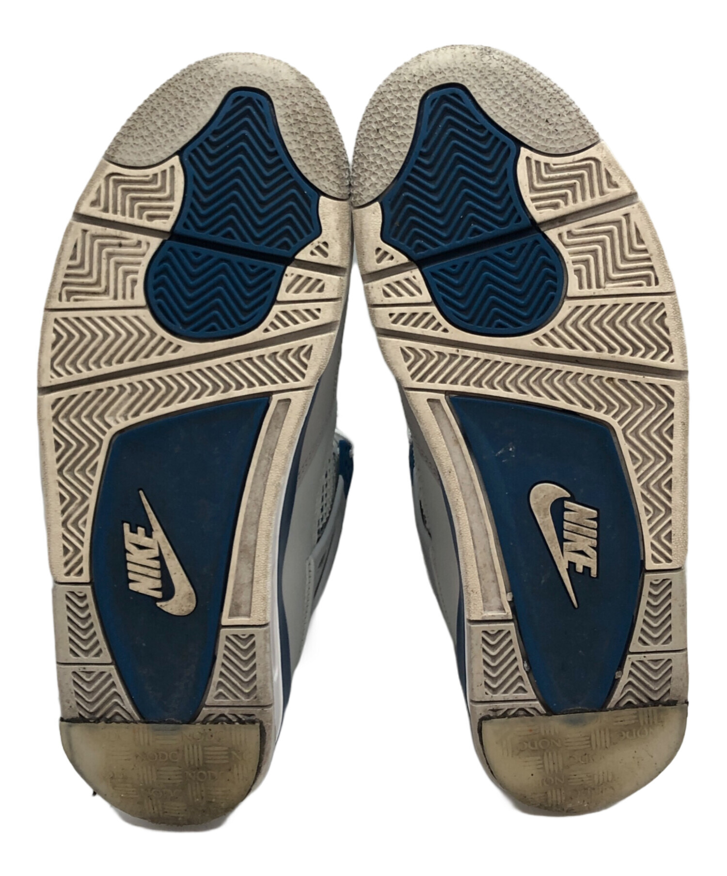 中古・古着通販】NIKE (ナイキ) AIR JORDAN 4 RETRO MILITARY BLUE off 中古・古着通販】NIKE (ナイキ) AIR JORDAN 4 RETRO MILITARY BLUE off