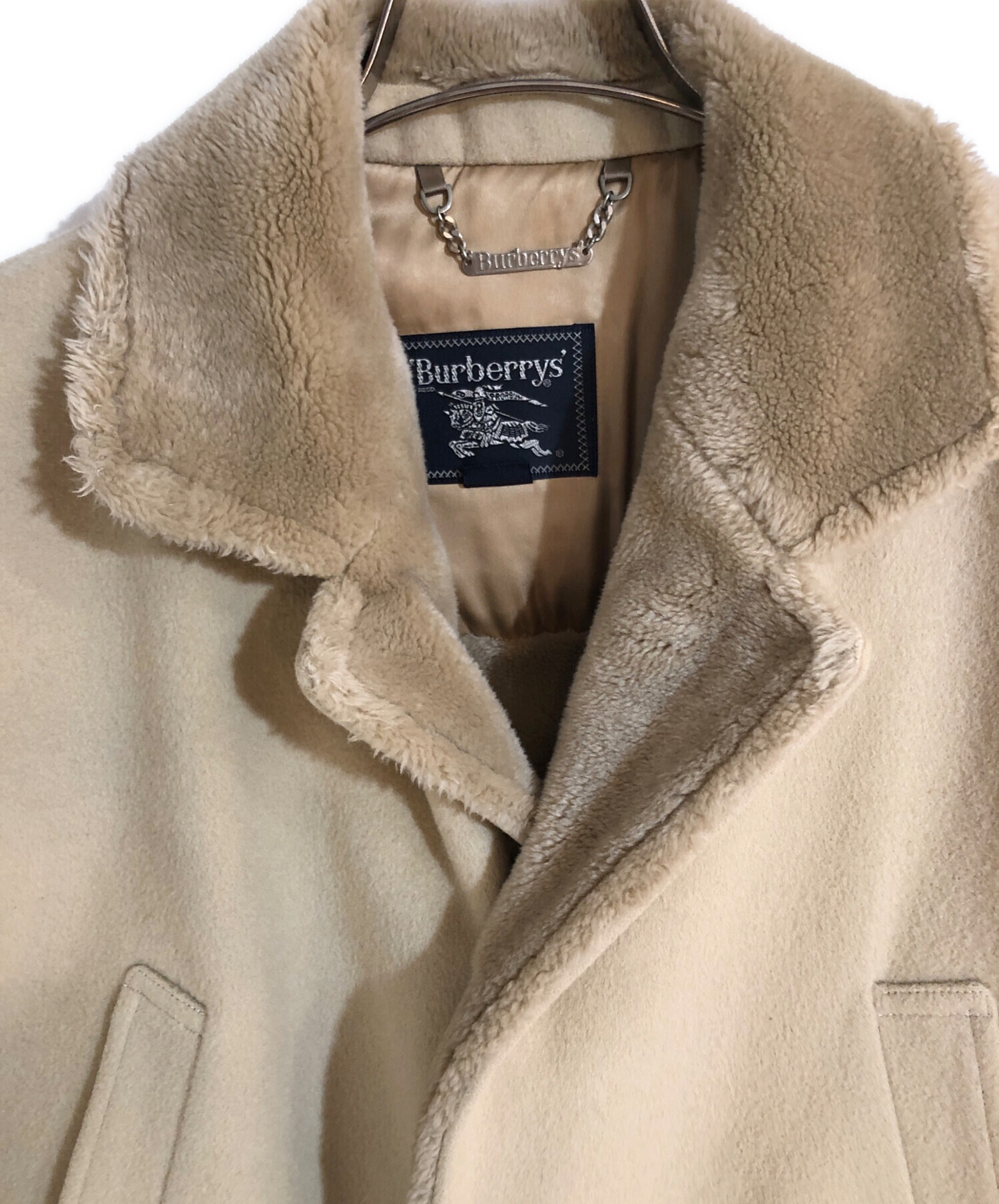 Burberrys バーバリー　ウールコート ボアライナー ベージュ L 中古・古着通販】Burberry's (バーバリーズ) ボアライニングウール