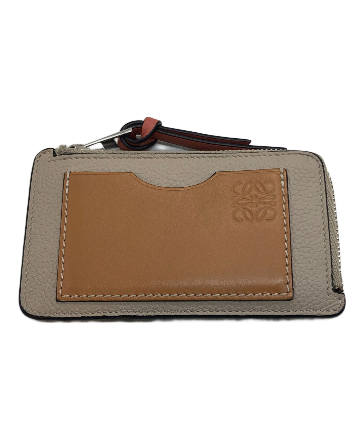 中古・古着通販】LOEWE (ロエベ) コインカードホルダー ベージュ 中古・古着通販】LOEWE (ロエベ) コインカードホルダー ベージュ