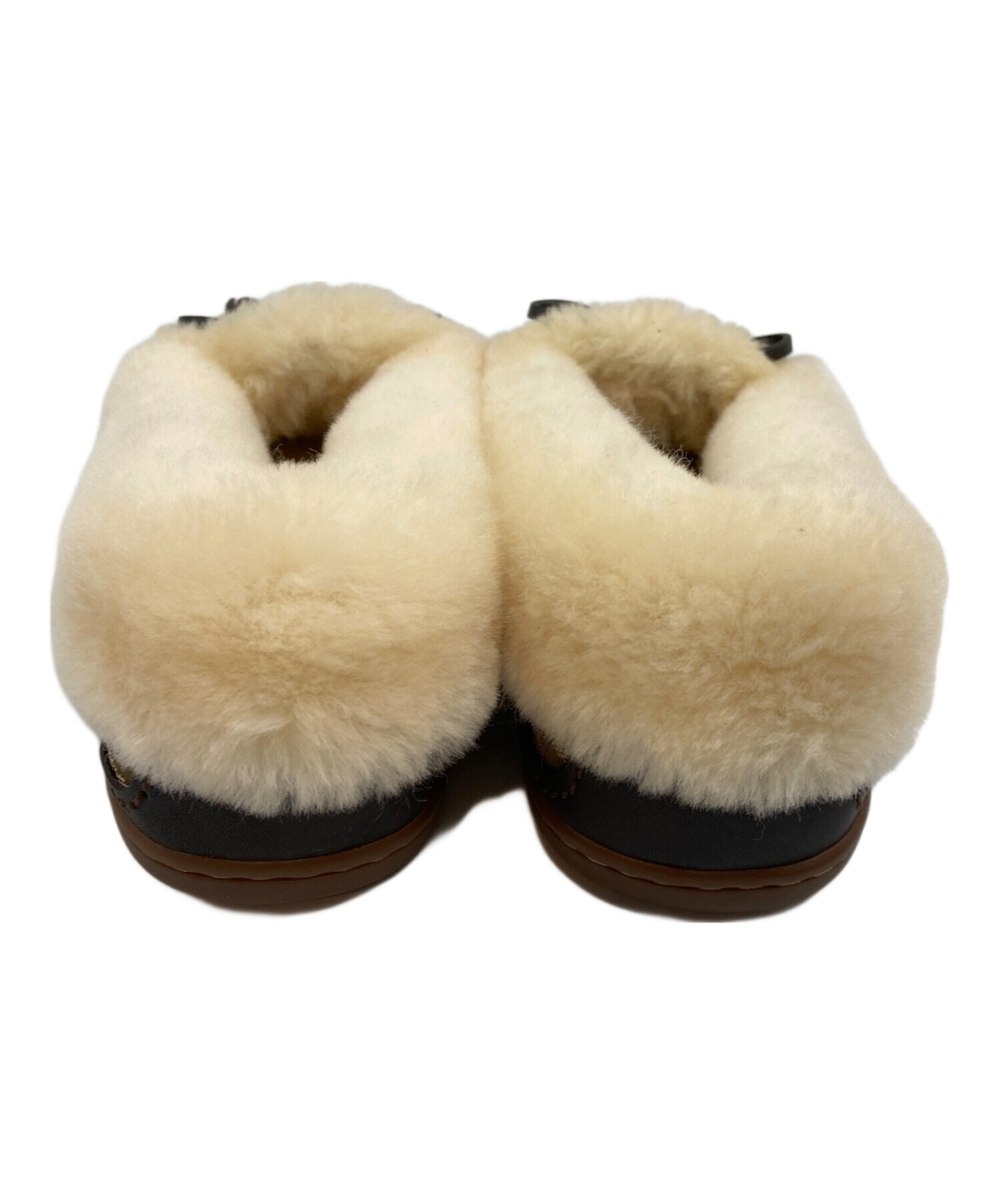 【値下げ8,000円】【新品未使用】COACH モカシンシューズ 中古・古着通販】COACH (コーチ) ムートンモカシンシューズ ベージュ