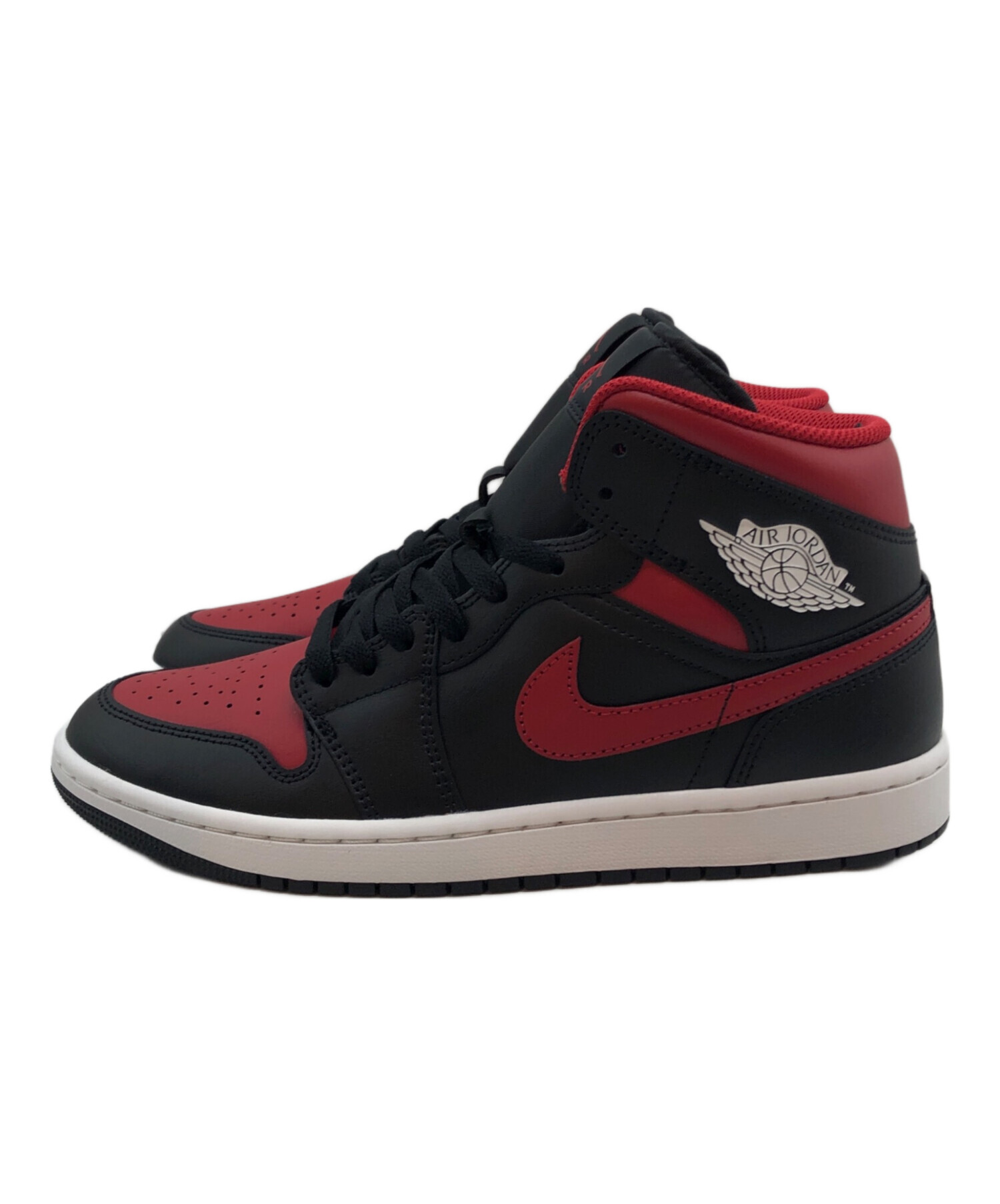 中古・古着通販】NIKE (ナイキ) Air Jordan 1 Mid レッド×ブラック 